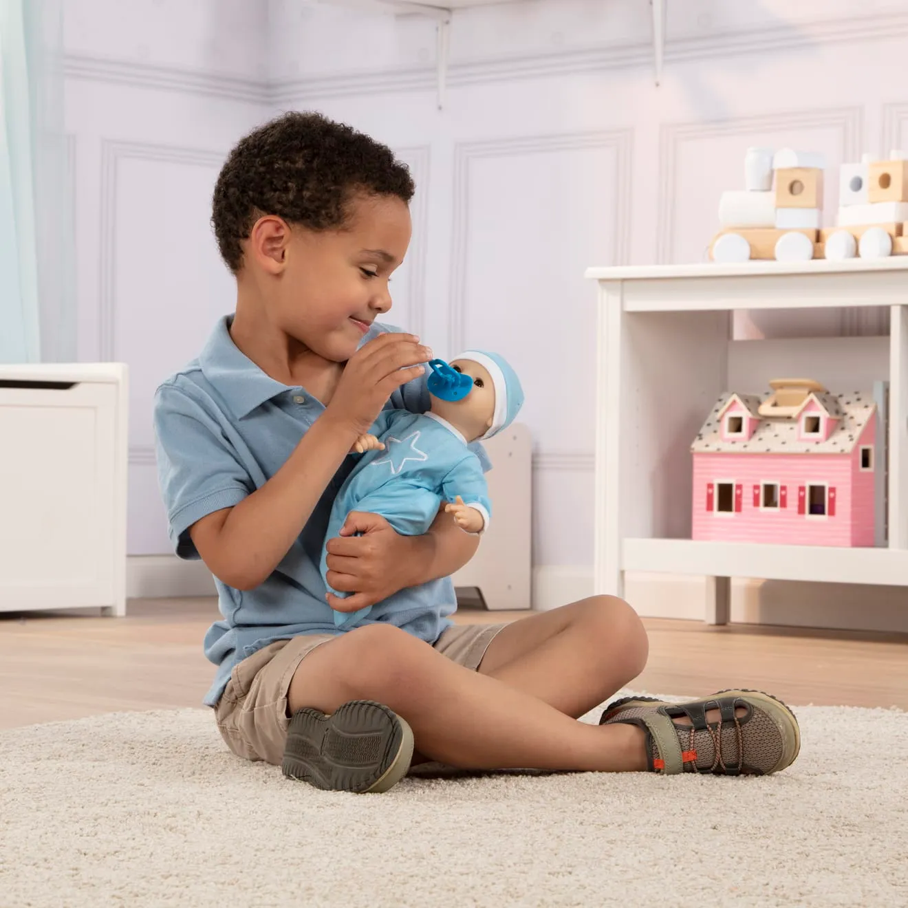 Melissa & Doug Mine to Love Jordan babypop 30 cm jongen