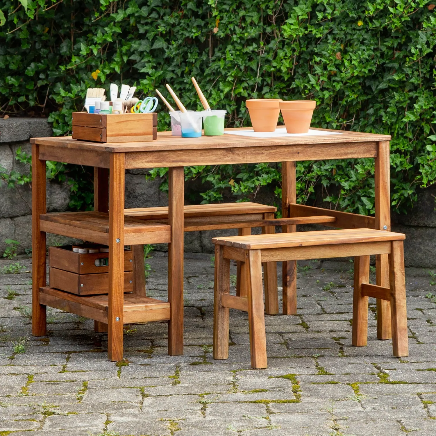 Guidecraft Martha Stewart Kids Outdoor knutseltafel set hout