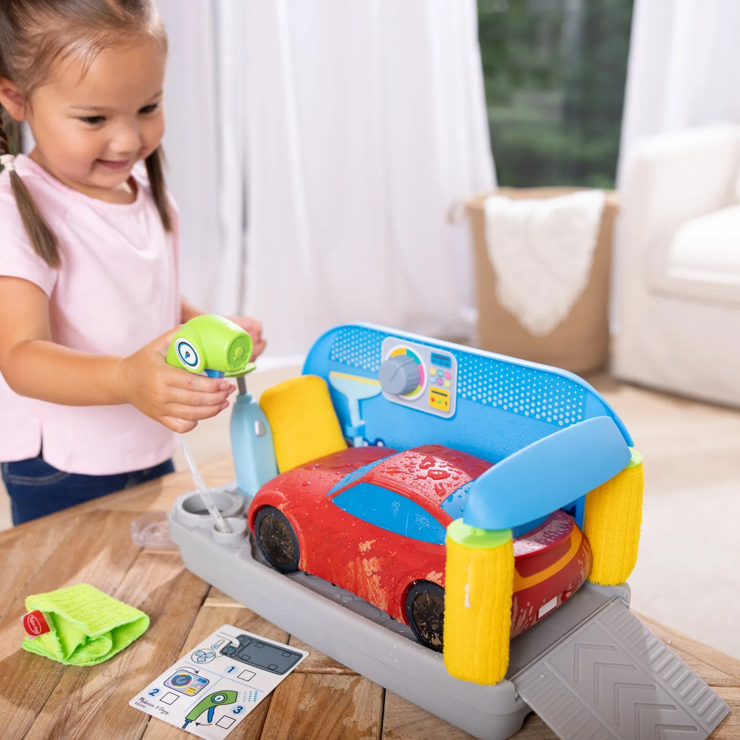 Melissa & Doug Spray & Shine autowasstraat speelset auto