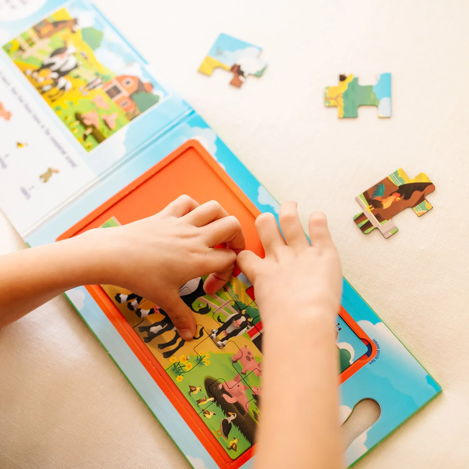 Melissa & Doug On the Farm magneetpuzzel 2x15 stukjes