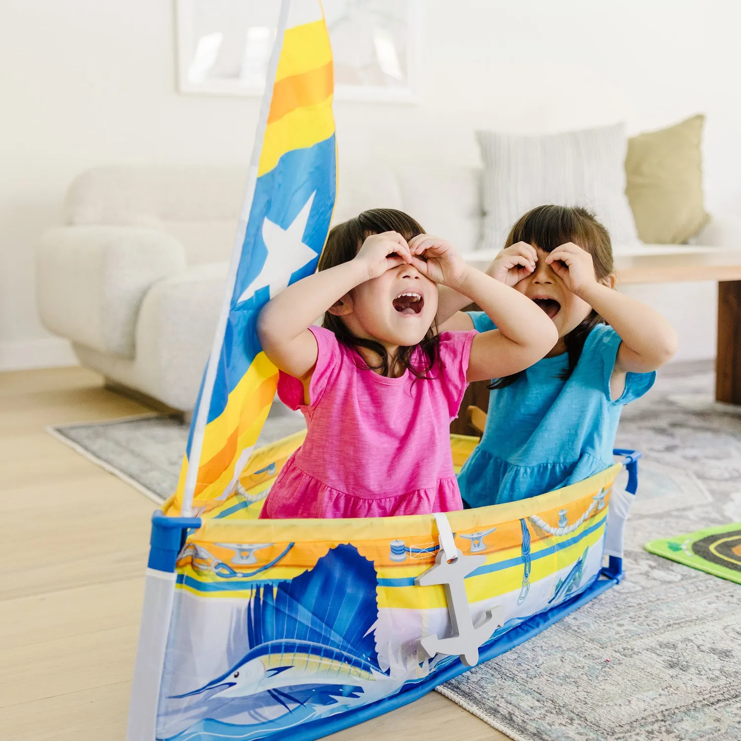 Melissa & Doug Let's Explore Sailboat speeltent boot