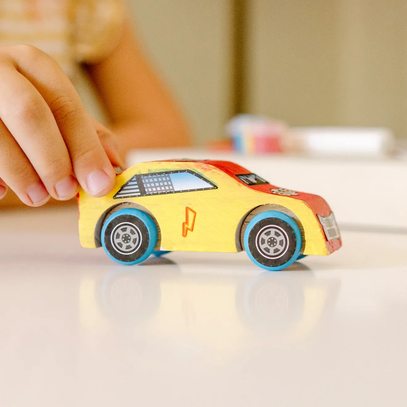 Melissa & Doug Created by Me Raceauto knutselset hout