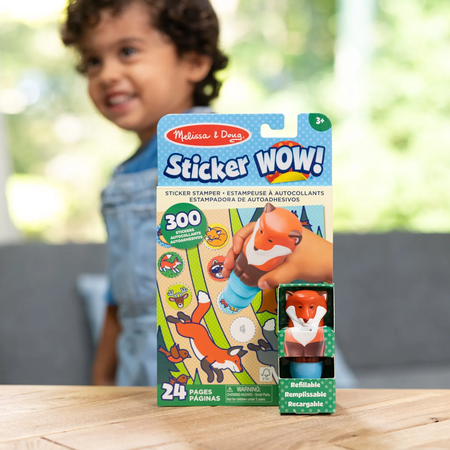 Melissa & Doug Sticker WOW! Fox stickerstempel 300 stickers
