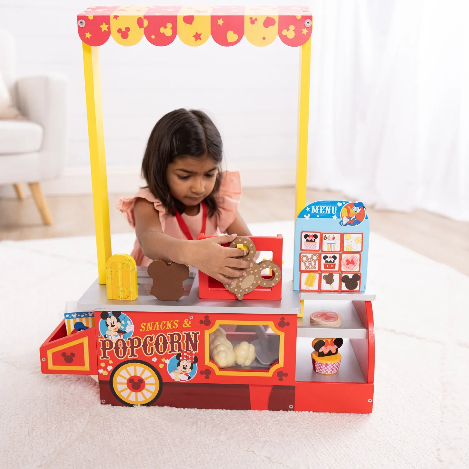 Melissa & Doug Disney Snacks Popcorn Speelwinkel houten 33-delig