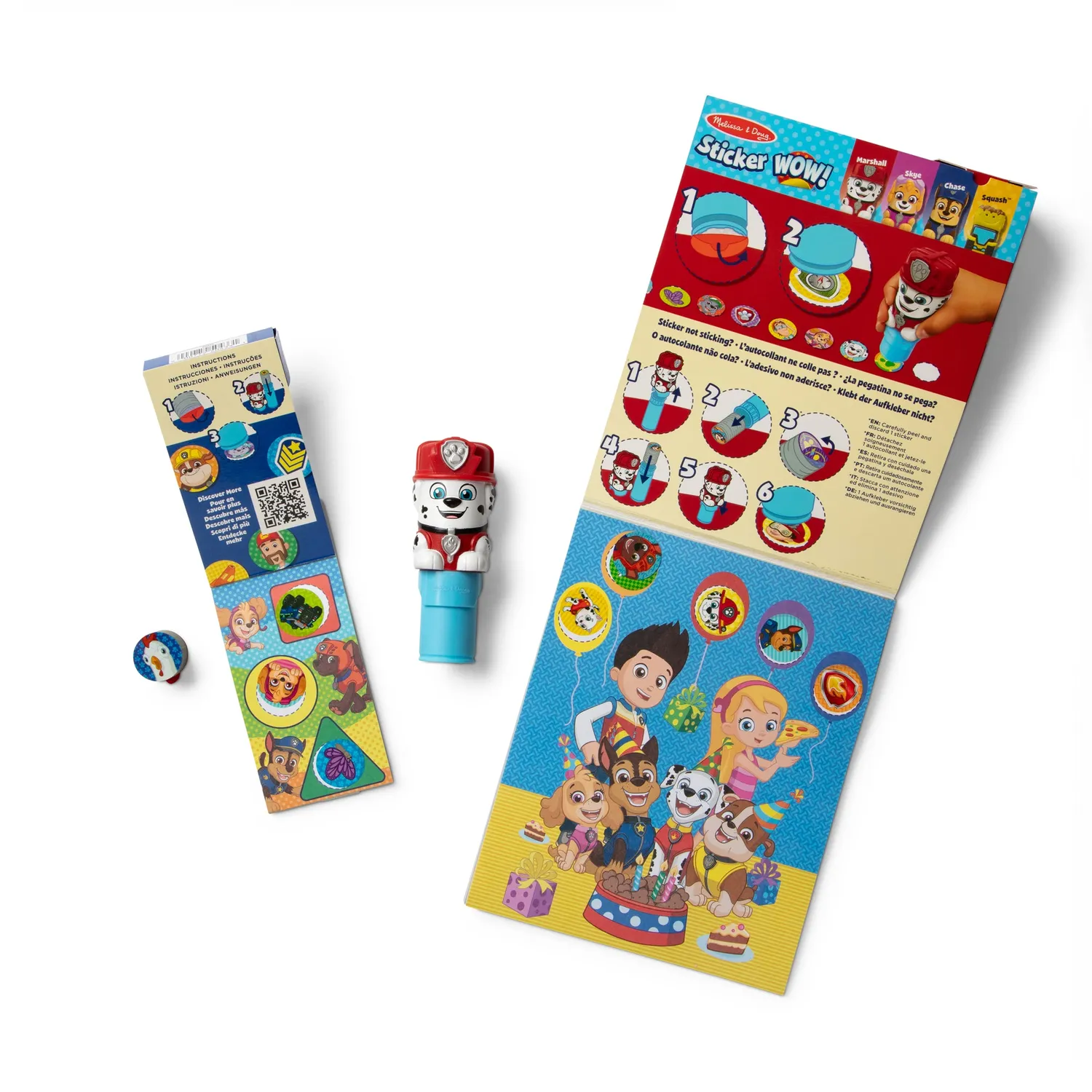 Melissa & Doug Sticker WOW Marshall stickerstempel 500 stickers