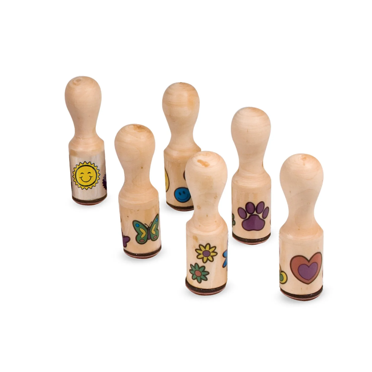 Melissa & Doug Happy Handle Deluxe stempelset 10-delig uitwasbaar