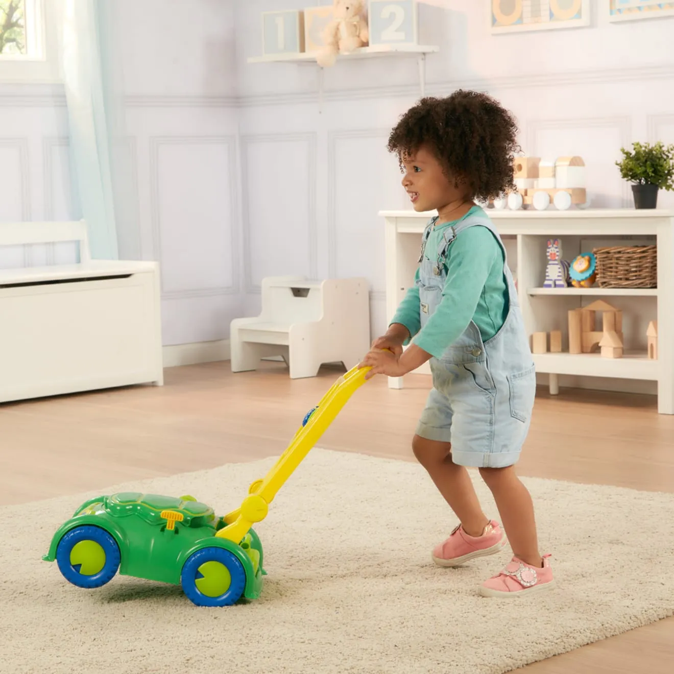 Melissa & Doug Snappy Turtle grasmaaier loopwagen schildpad