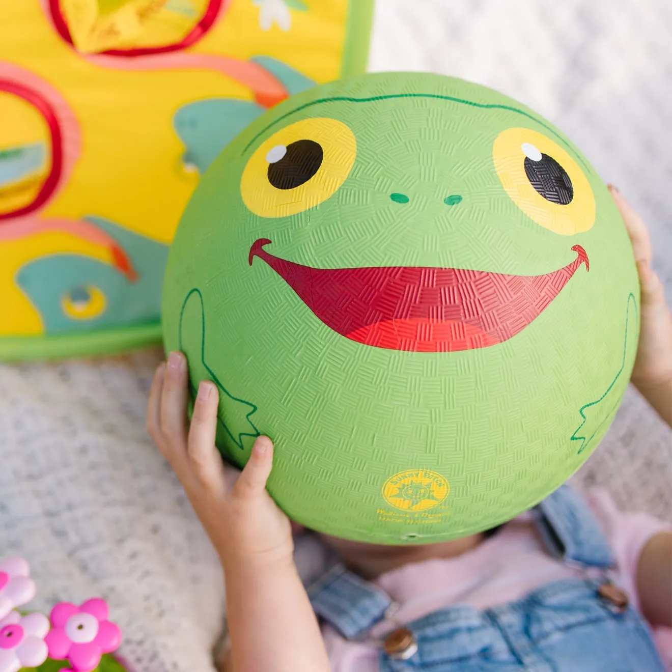 Melissa & Doug Froggy Kickball stuiterbal groen