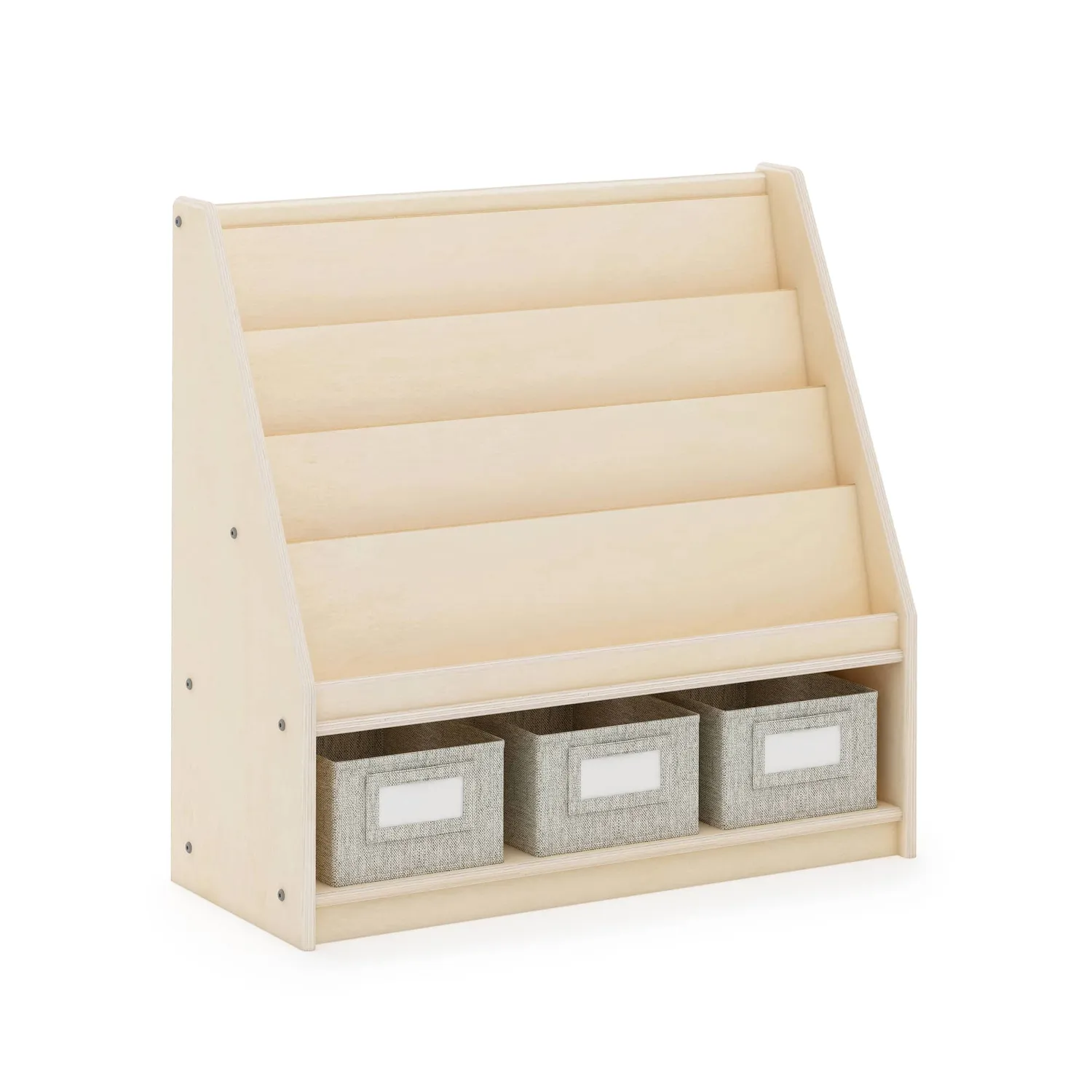Guidecraft EdQ Book and Bin Display kast wit