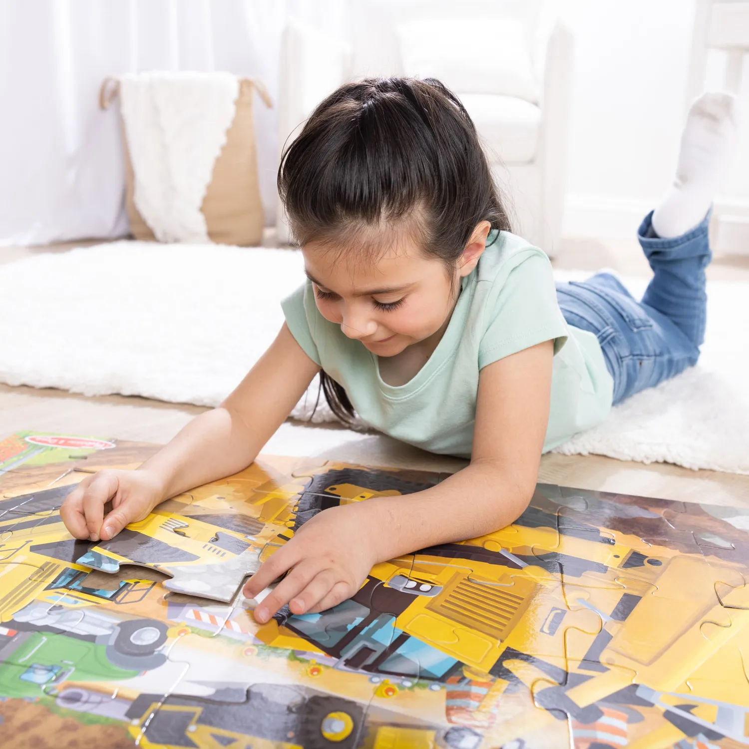 Melissa & Doug Building Site Vloerpuzzel 48 Stukjes