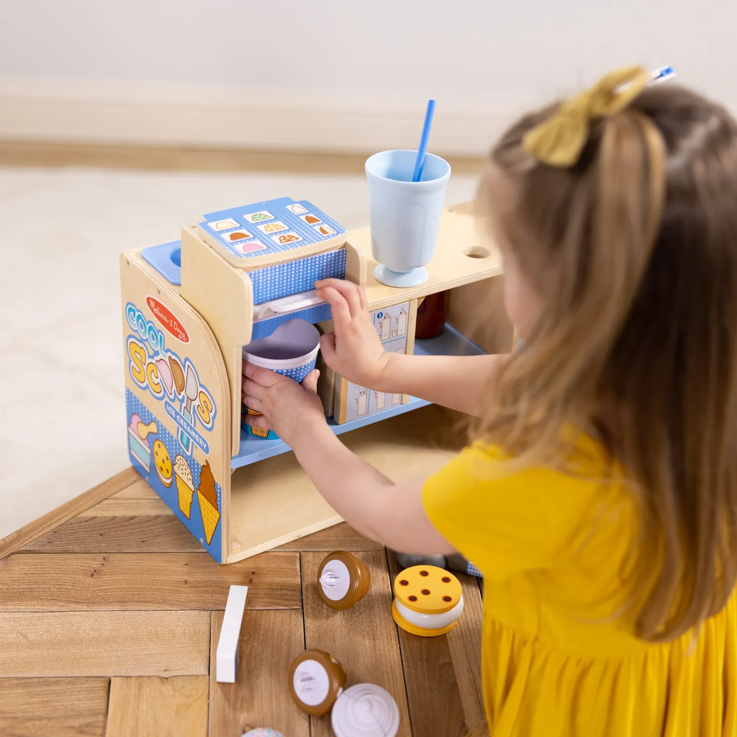 Melissa & Doug Cool Scoops ijssalon 42-delig hout