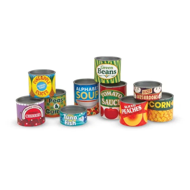Melissa & Doug Let's Play House Grocery Cans speelblikjes