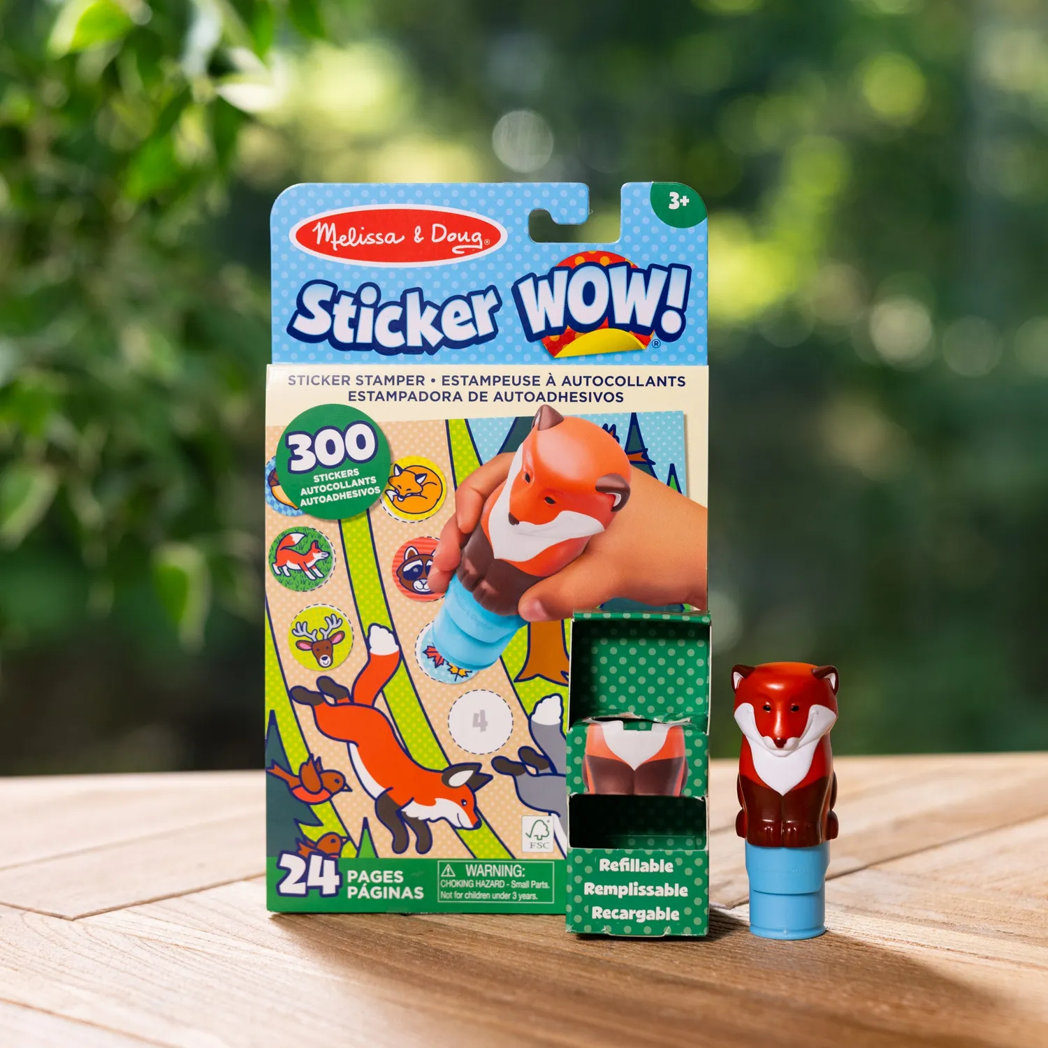 Melissa & Doug Sticker WOW! Fox stickerstempel 300 stickers