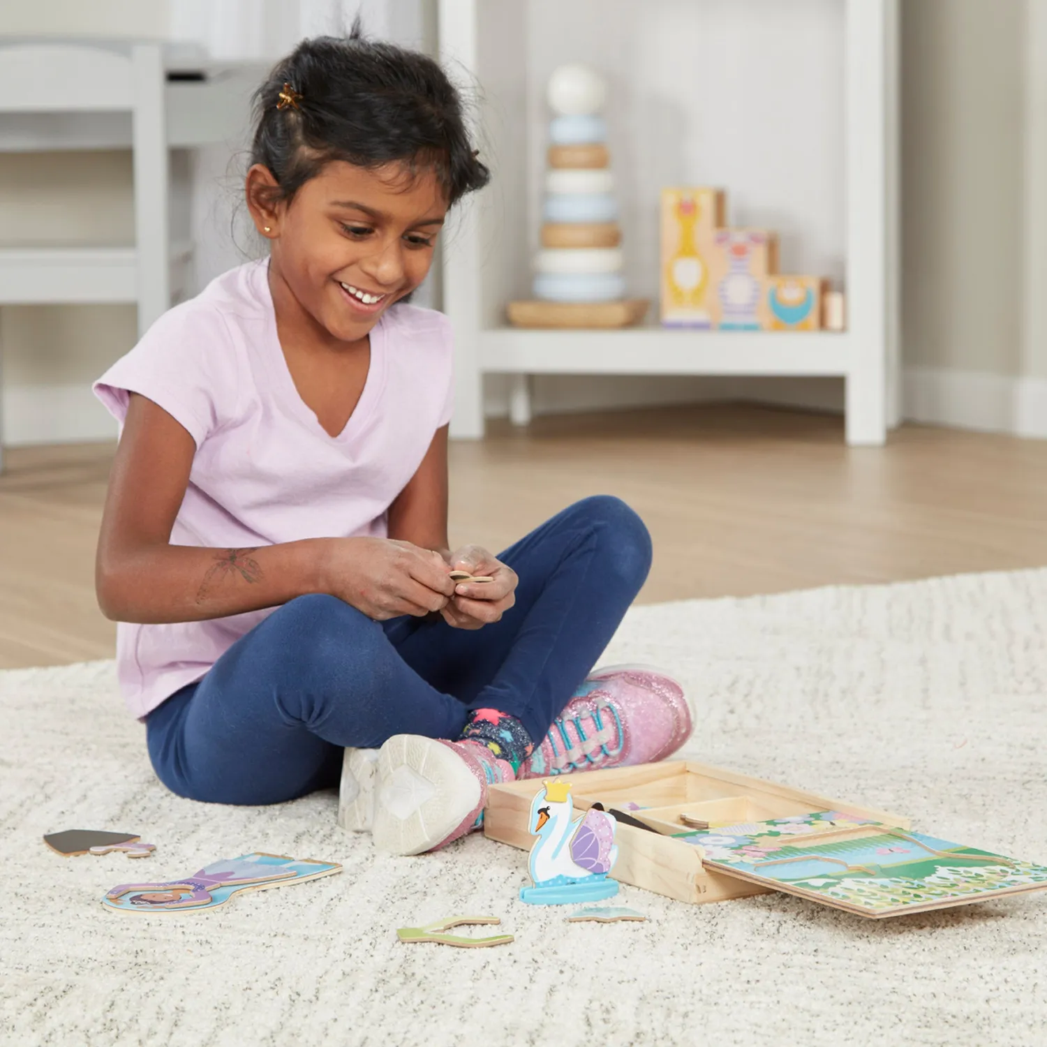 Melissa & Doug magneetspel ballerina fairy aankleedpop 52-delig