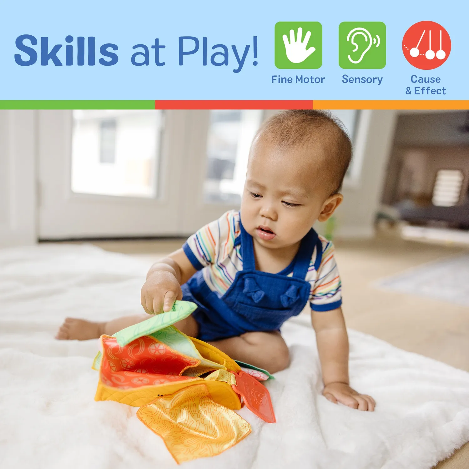 Melissa & Doug Soft Taco babyspeelgoed stof vulling 6 maanden