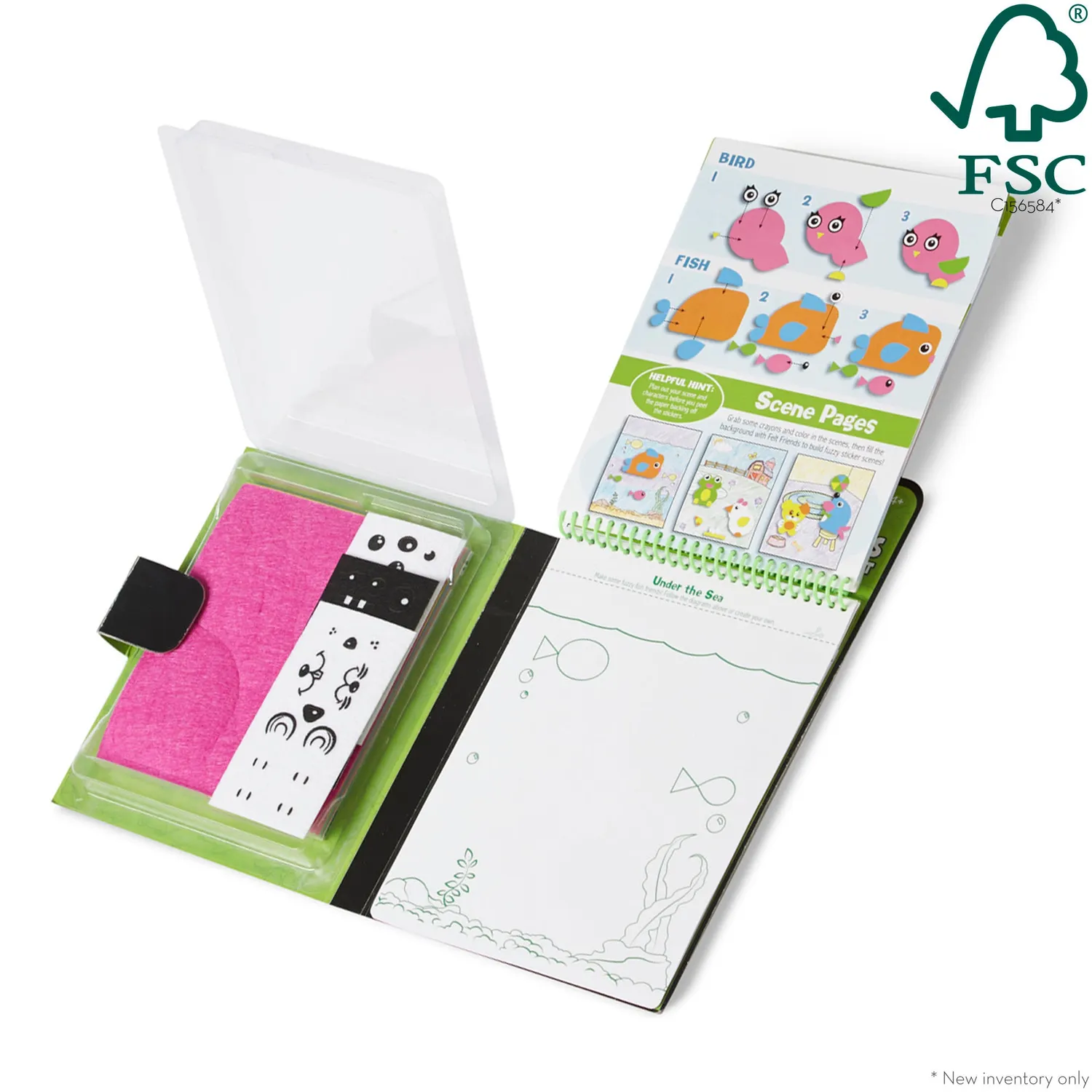 Melissa & Doug On-the-Go Felt Friends knutselset vilt 4 scenes