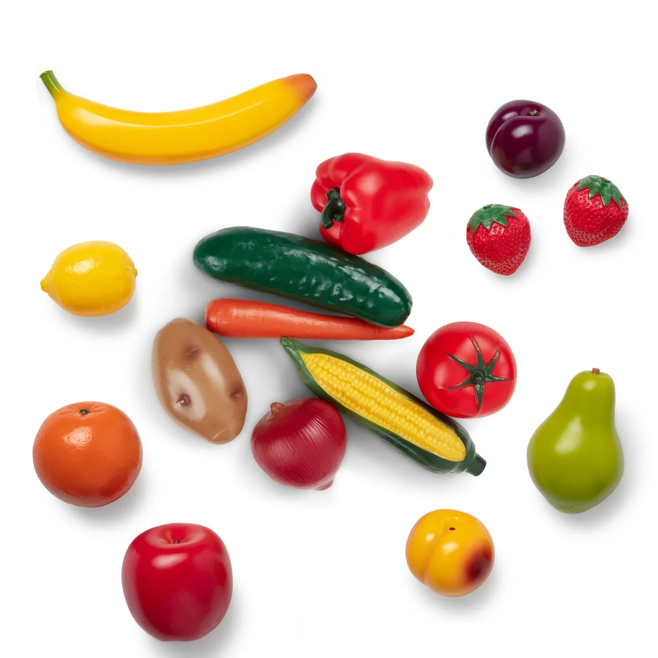 Melissa & Doug Fruit & Veggies speelgoedeten set 16-delig