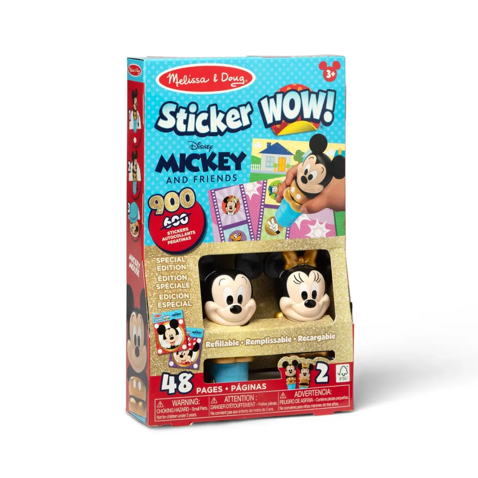 Melissa & Doug Sticker WOW stickerboek Mickey & Minnie deluxe