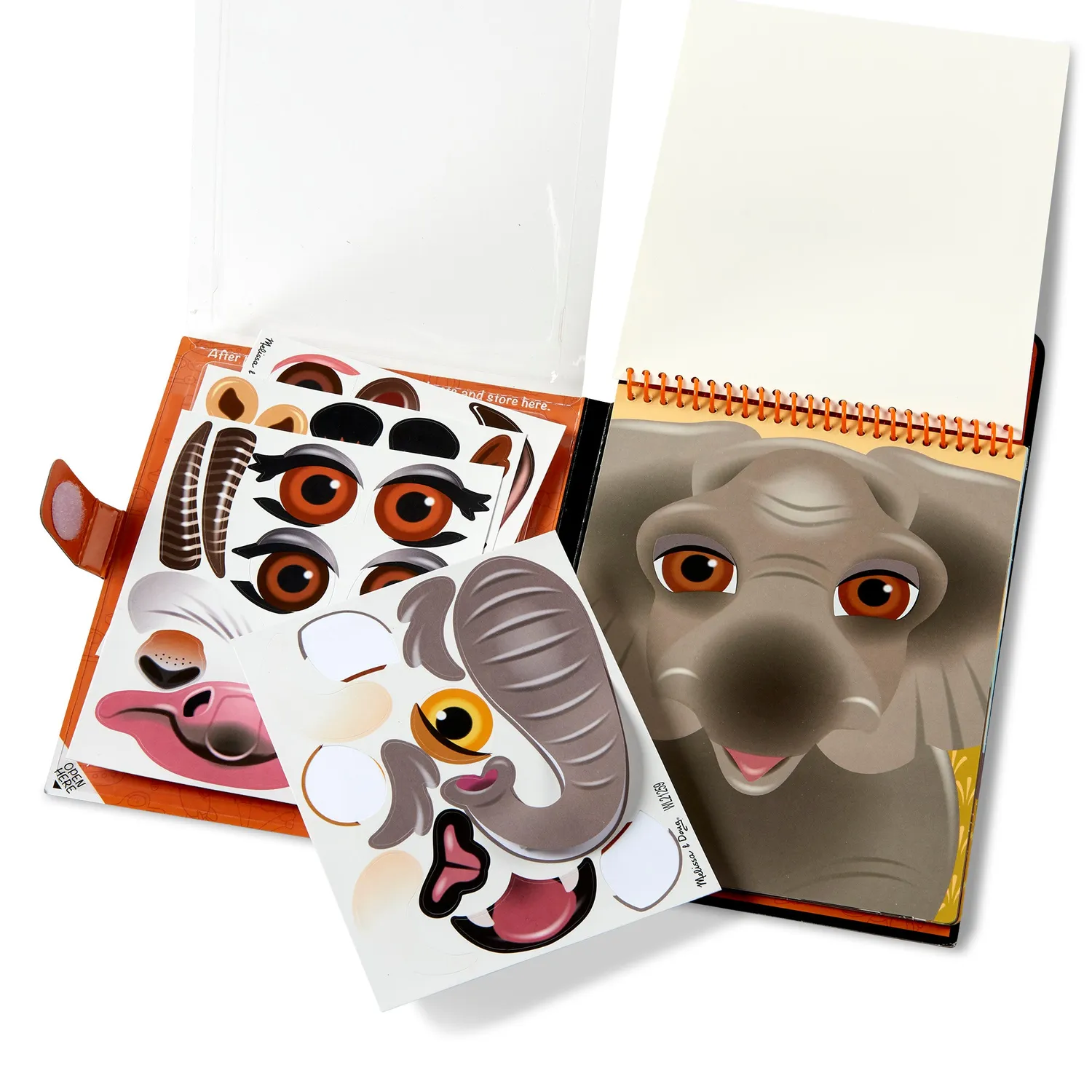 Melissa & Doug Make-a-Face Safari stickerboek dieren