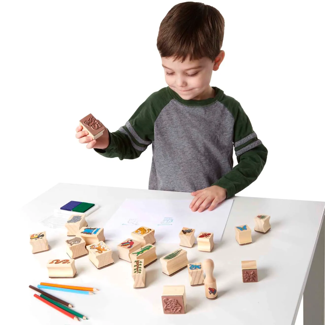 Melissa & Doug Stamp-a-Scene Rain Forest stempelset 20 stuks jungle
