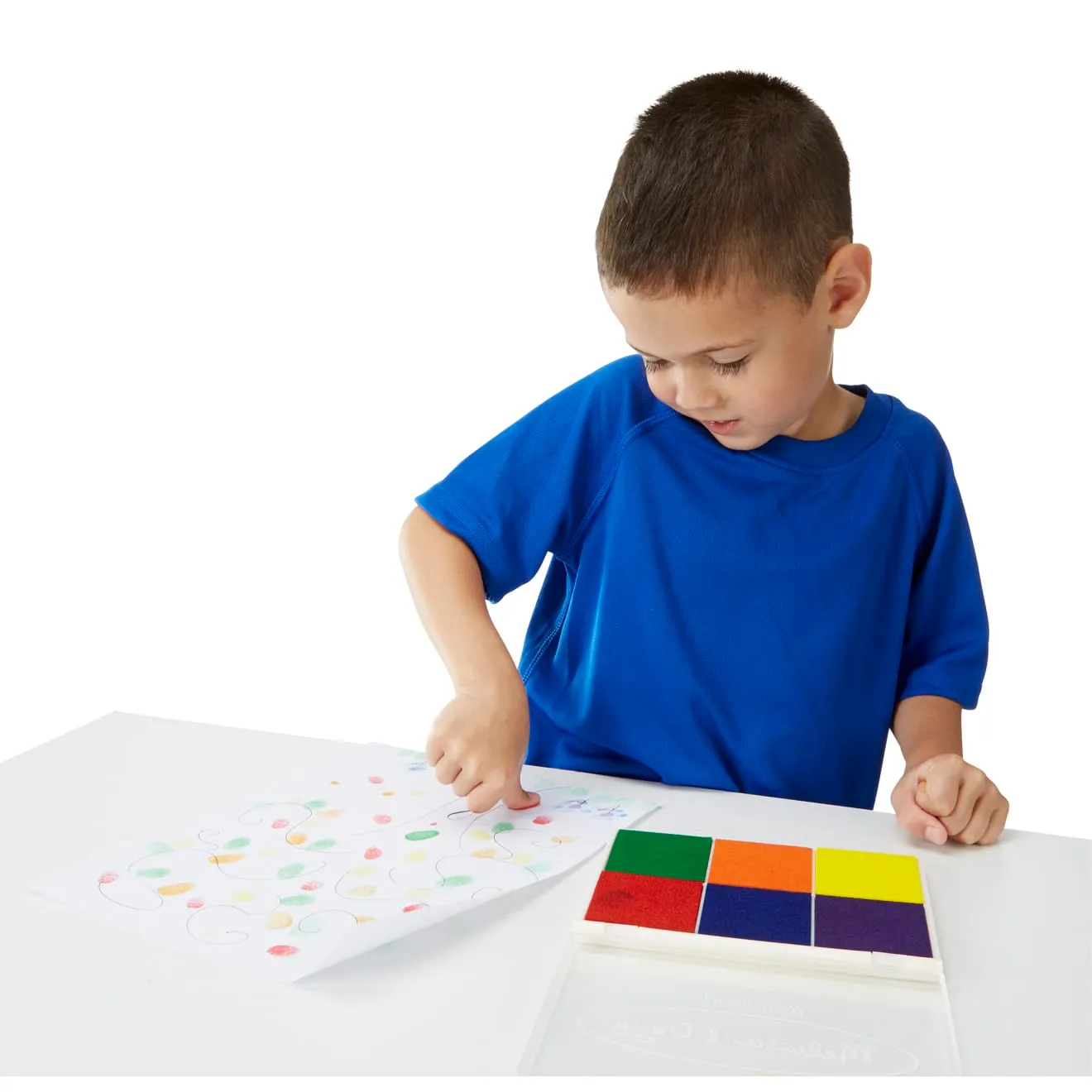 Melissa & Doug Rainbow Stamp Pad stempelkussen 6 kleuren