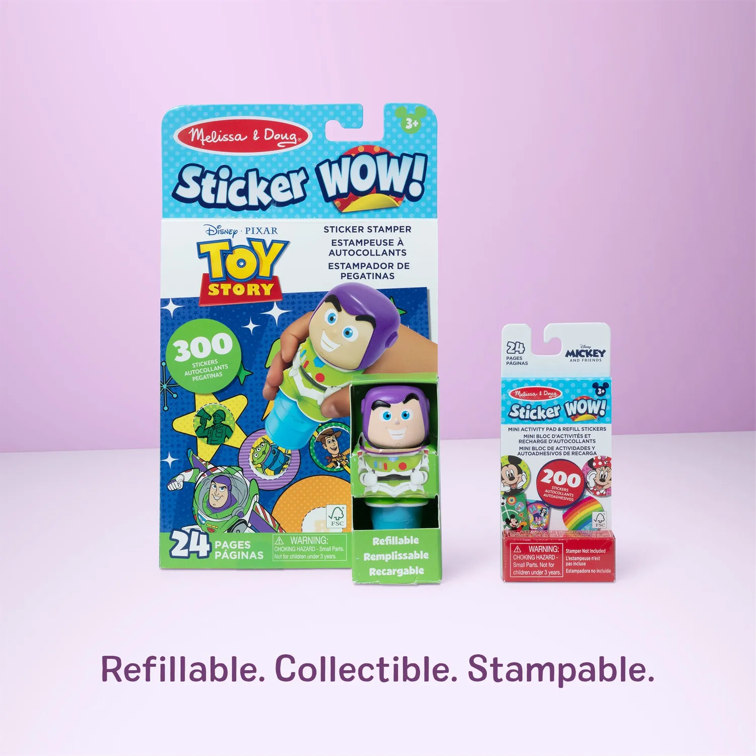 Melissa & Doug Sticker WOW Buzz Lightyear stempelset Disney