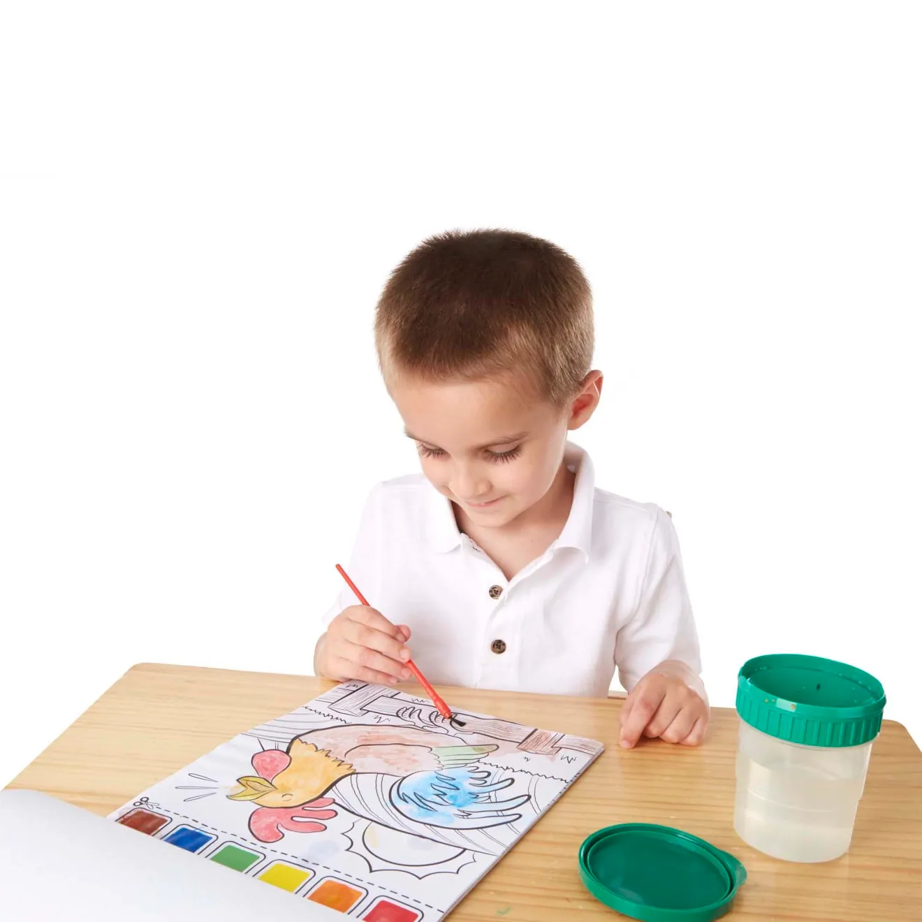 Melissa & Doug Farm Animals waterschilderboek 20 paginas