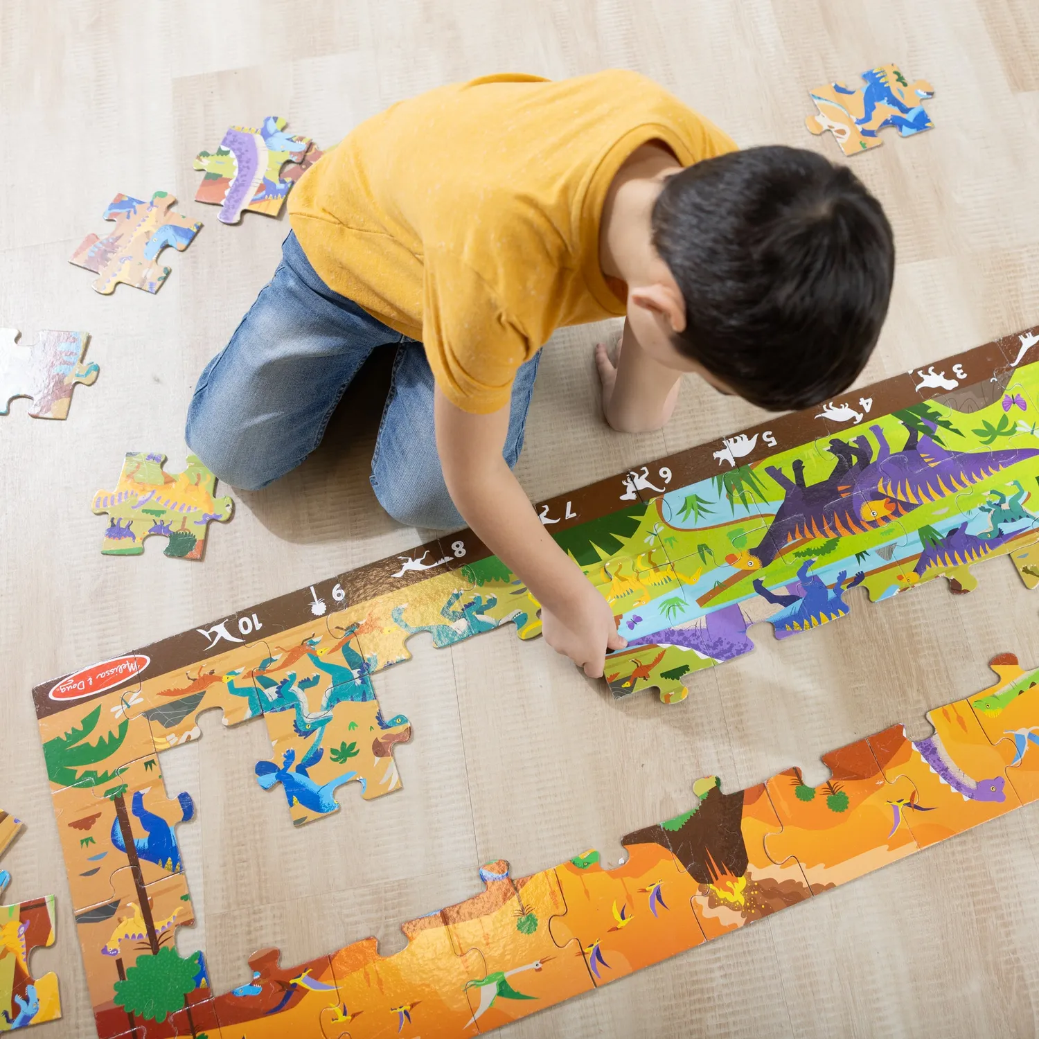Melissa & Doug Land of Dinosaurs vloerpuzzel 48 stukjes dino