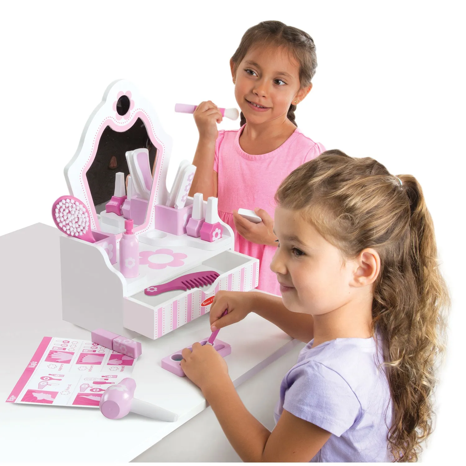 Melissa & Doug Beauty Salon houten kapsalon speelset 18-delig