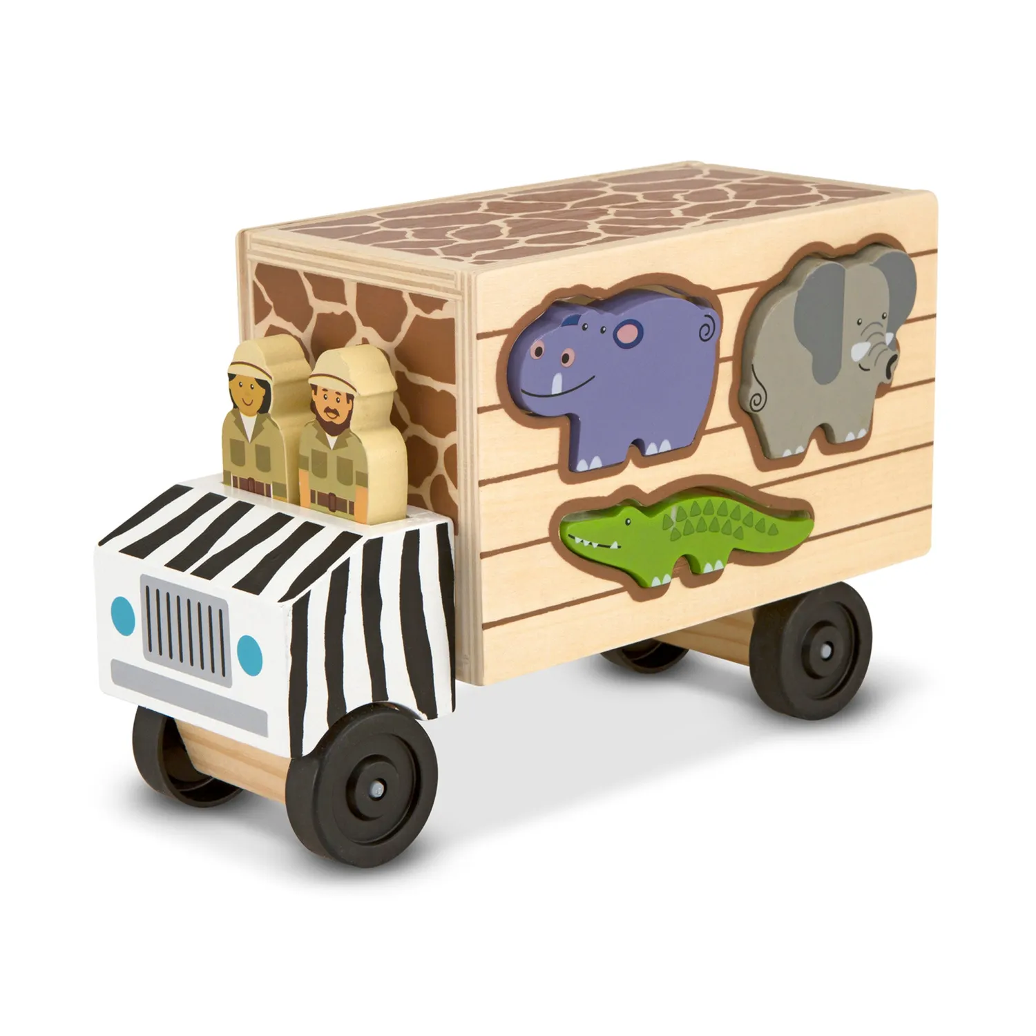Melissa & Doug Animal Rescue safari speelset 10-delig houten