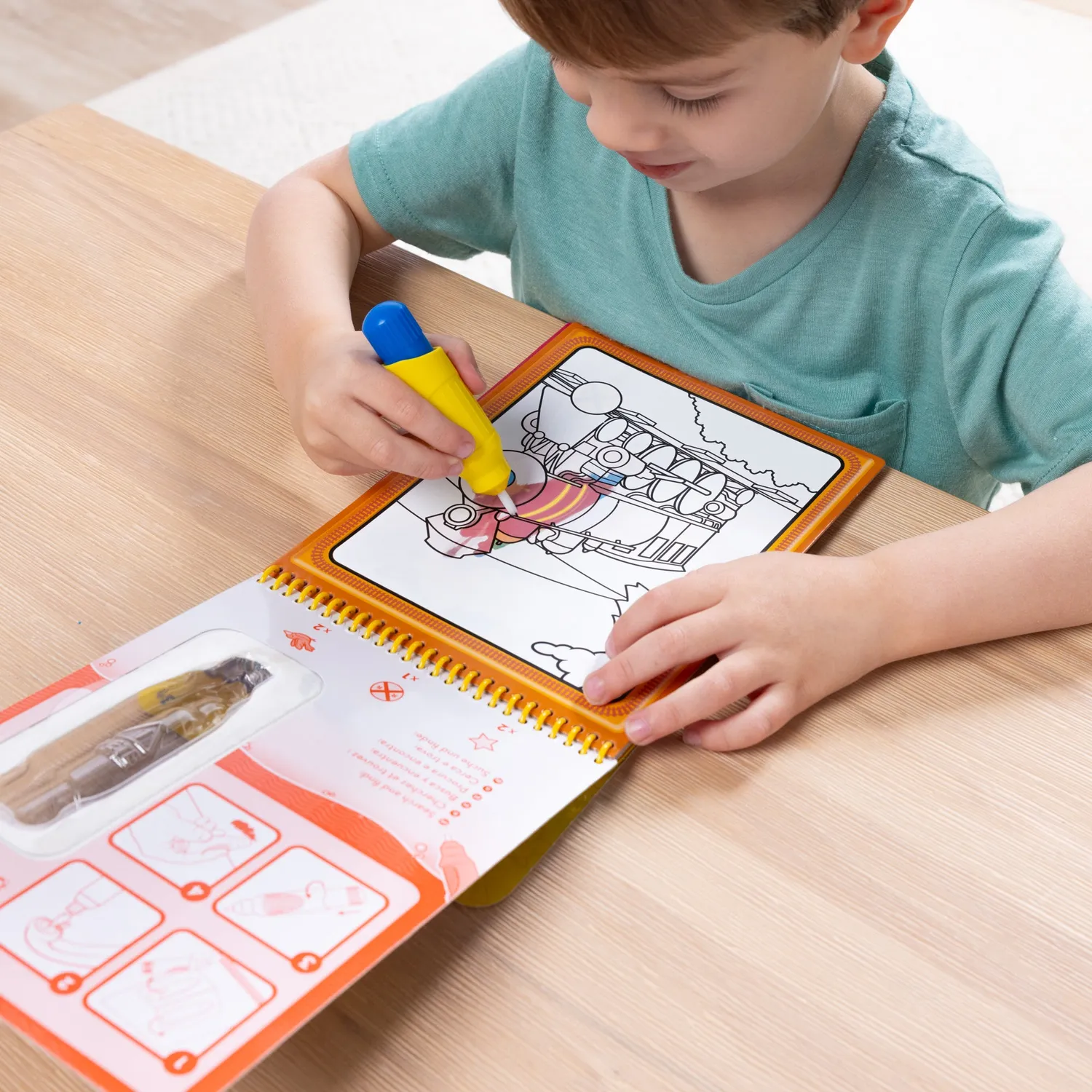 Melissa & Doug On the Go Water Wow voertuigen waterboek