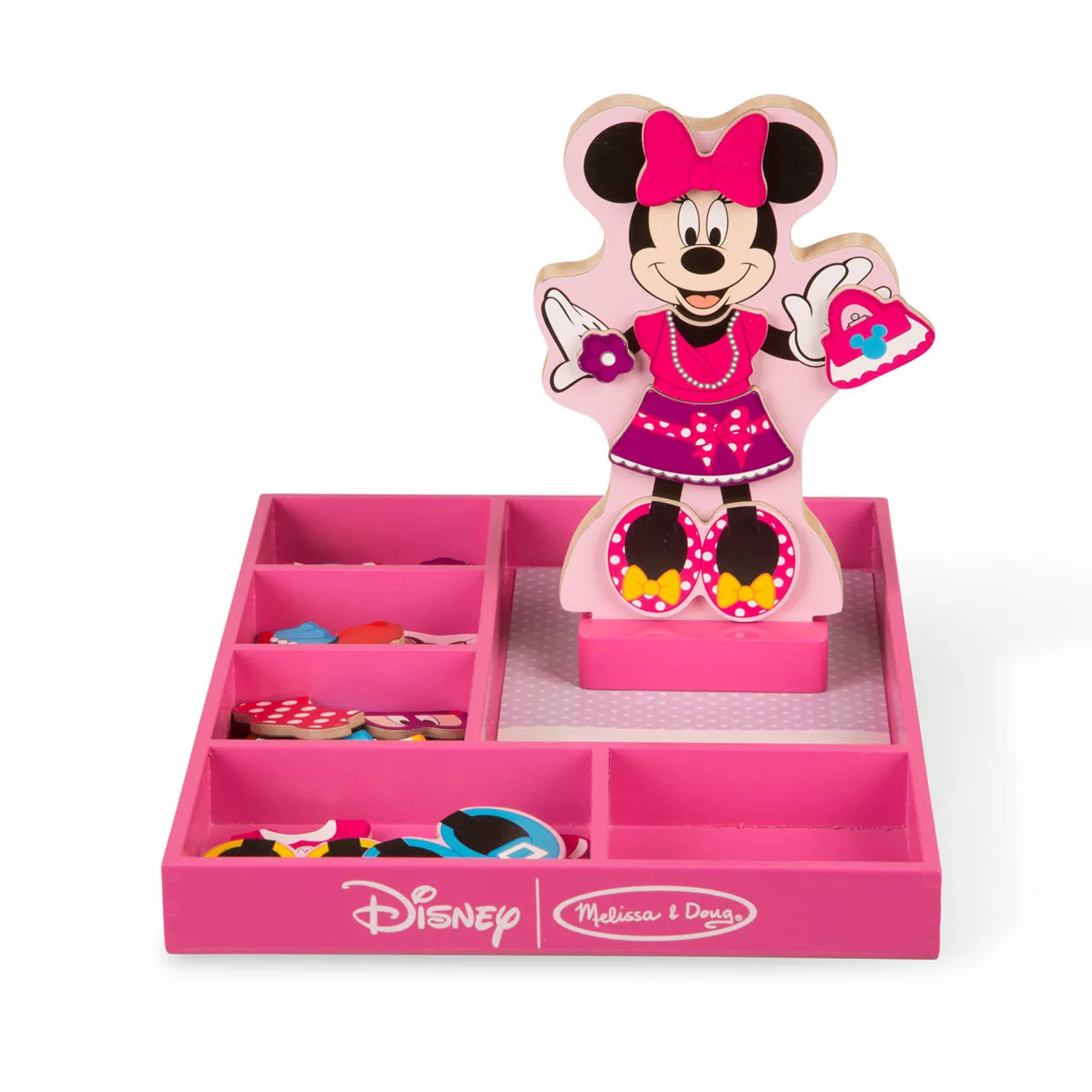 Melissa & Doug Minnie magnetische aankleedpop hout
