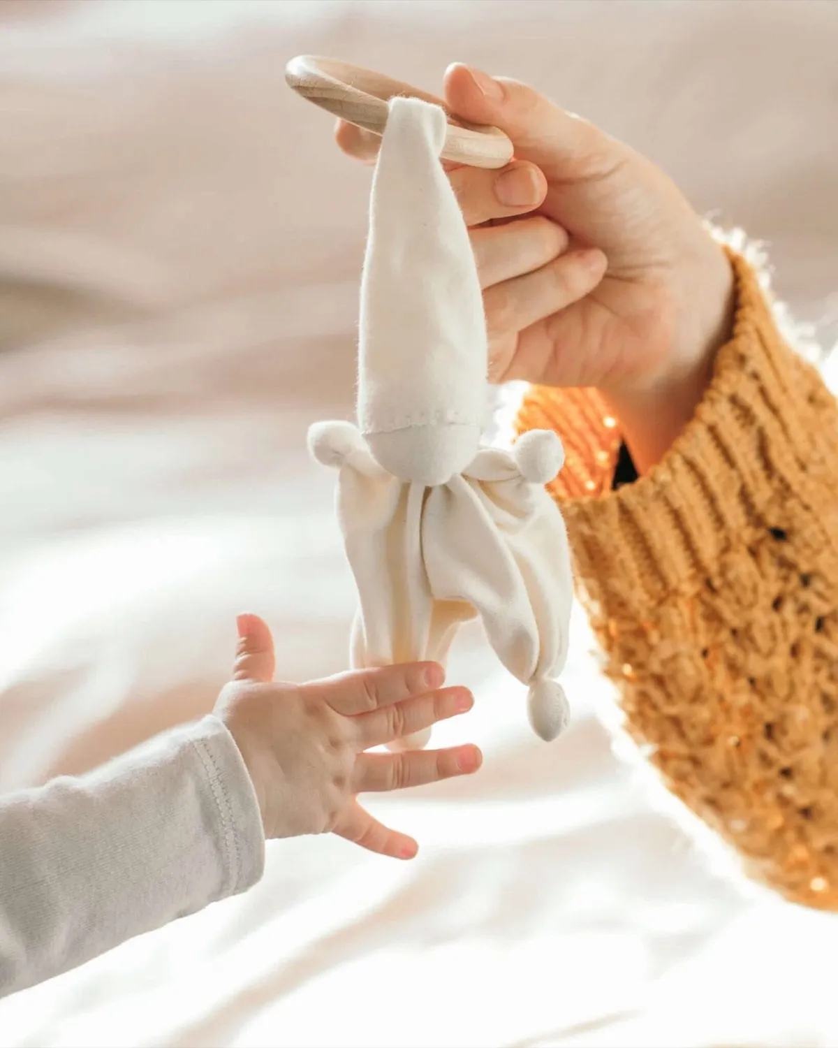 Ginger Fairy Bijtliefje zelfmaakpakket ecru bijtring