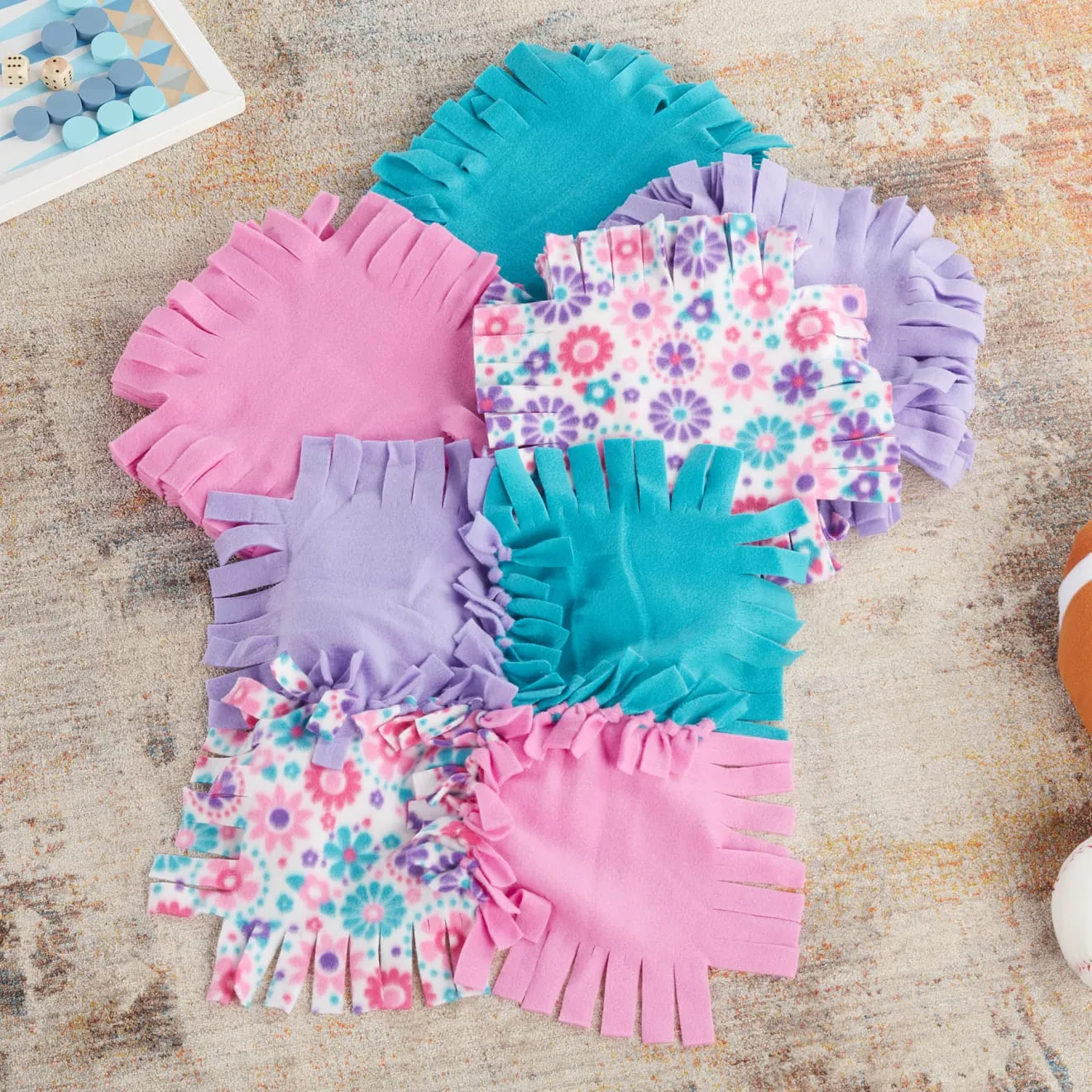 Melissa & Doug Created by Me! Flower Fleece Quilt knutselset 48-delig