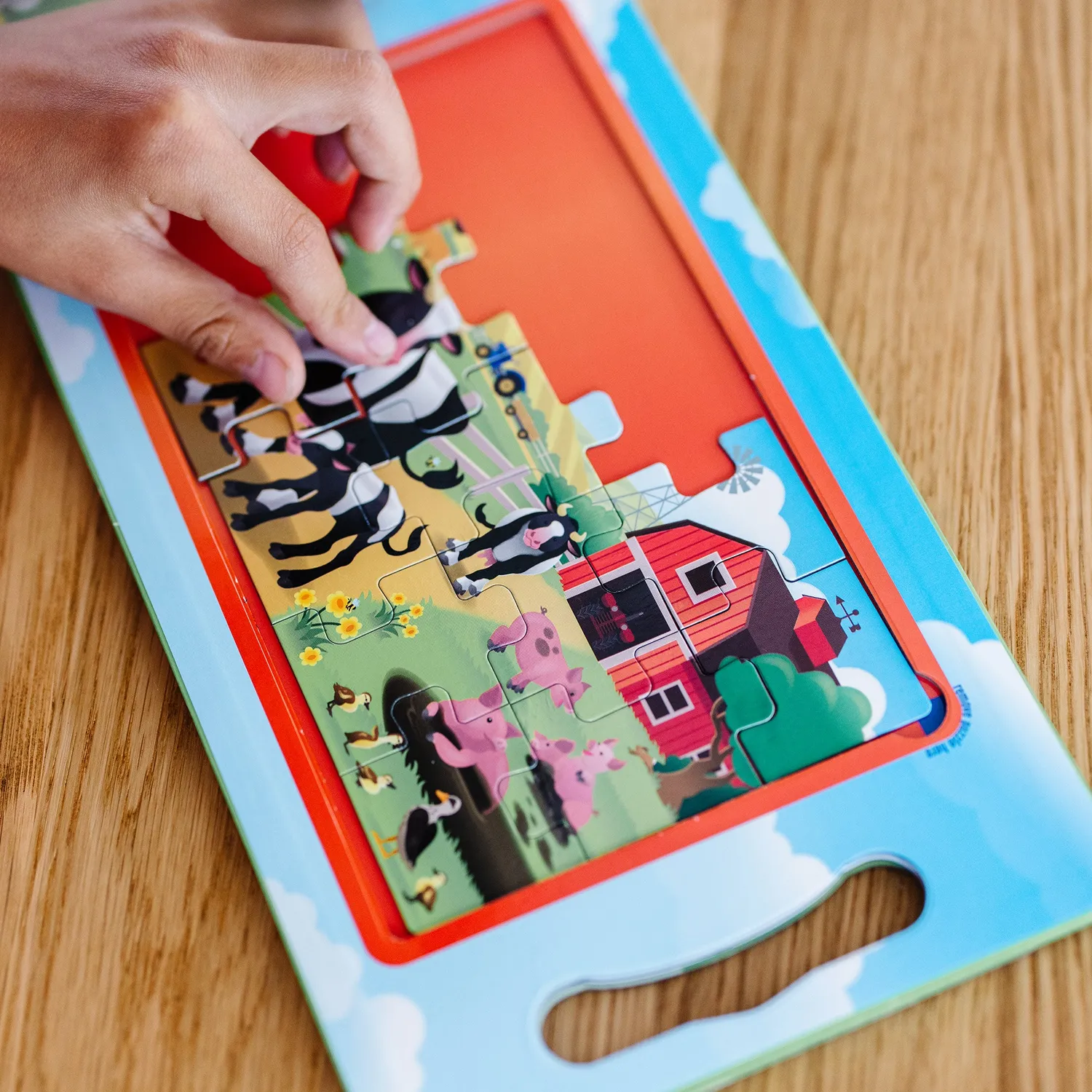 Melissa & Doug On the Farm magneetpuzzel 2x15 stukjes