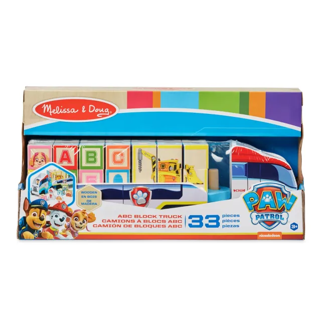 Melissa & Doug PAW Patrol Blokkentruck Hout ABC