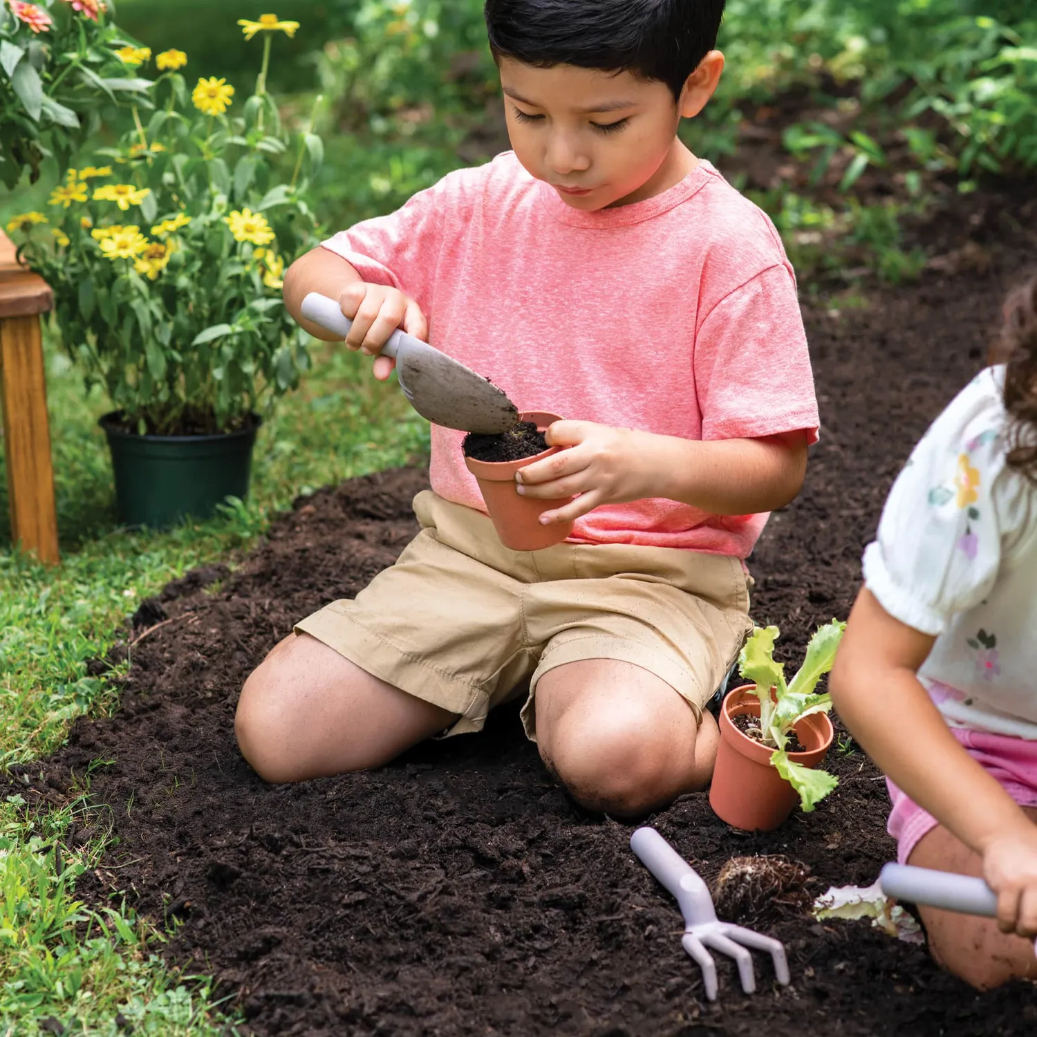 Guidecraft Martha Stewart Kids Outdoor tuingereedschap 6-delig grijs