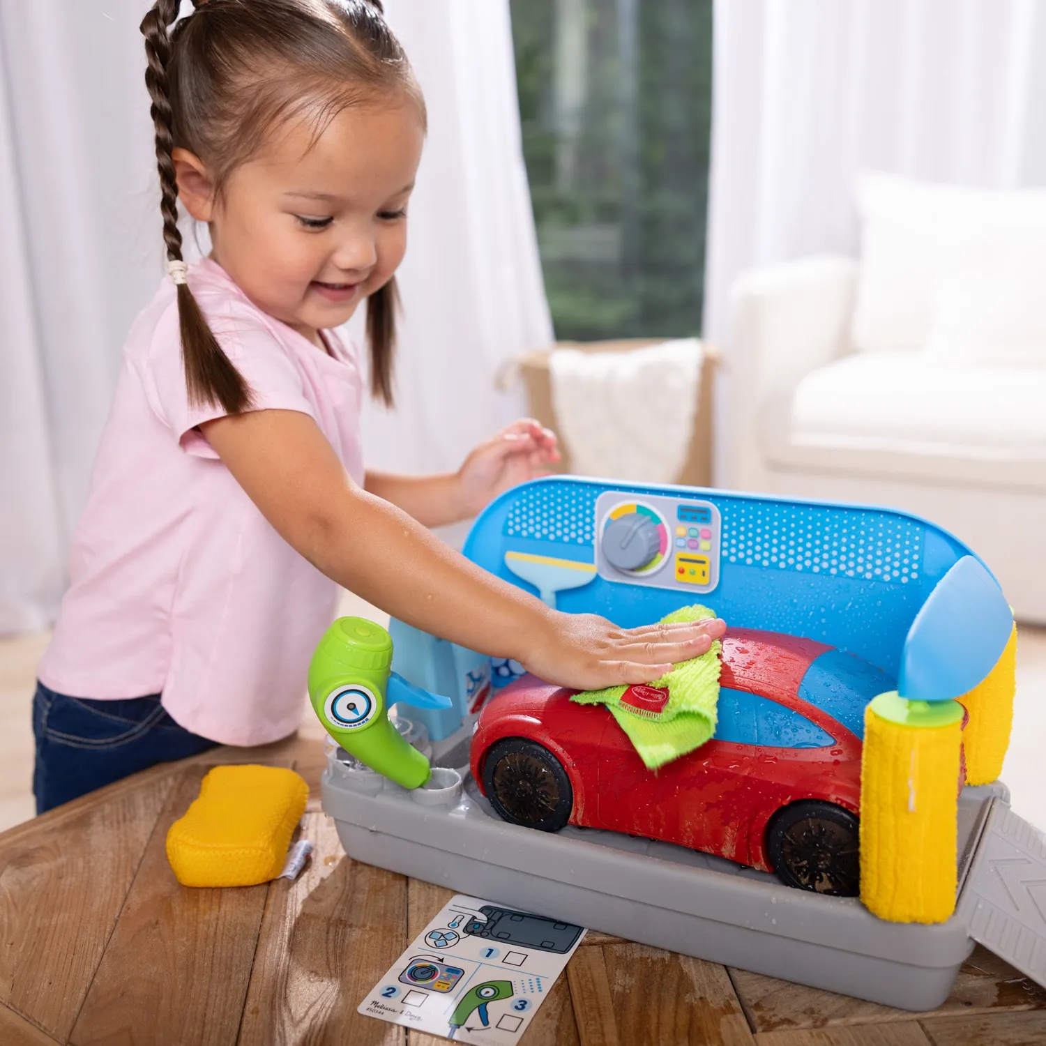 Melissa & Doug Spray & Shine autowasstraat speelset auto