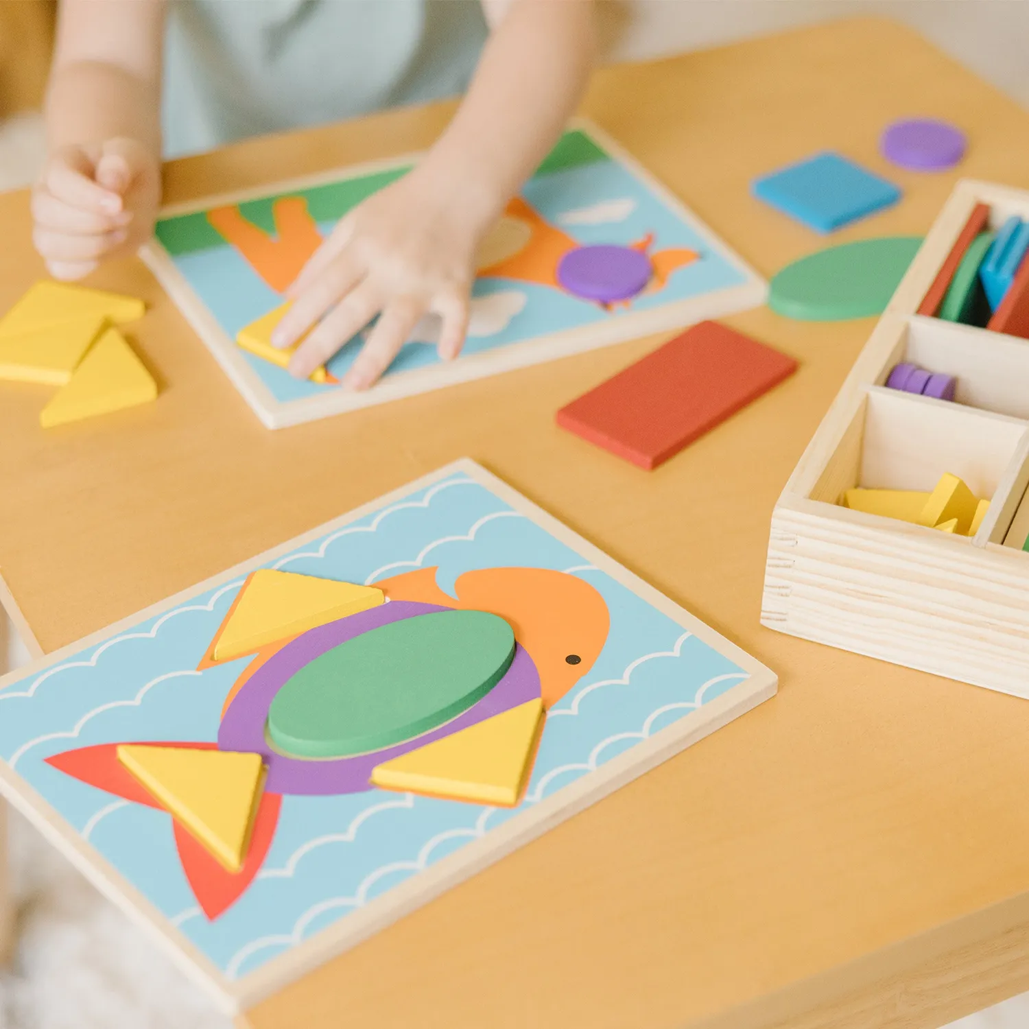 Melissa & Doug Beginner Pattern Blocks vormenpuzzel 30-delig