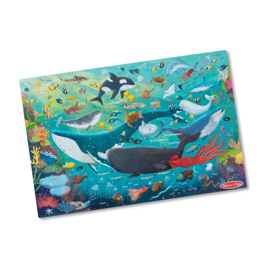 Melissa & Doug Underwater vloerpuzzel 48 stukjes zeedieren