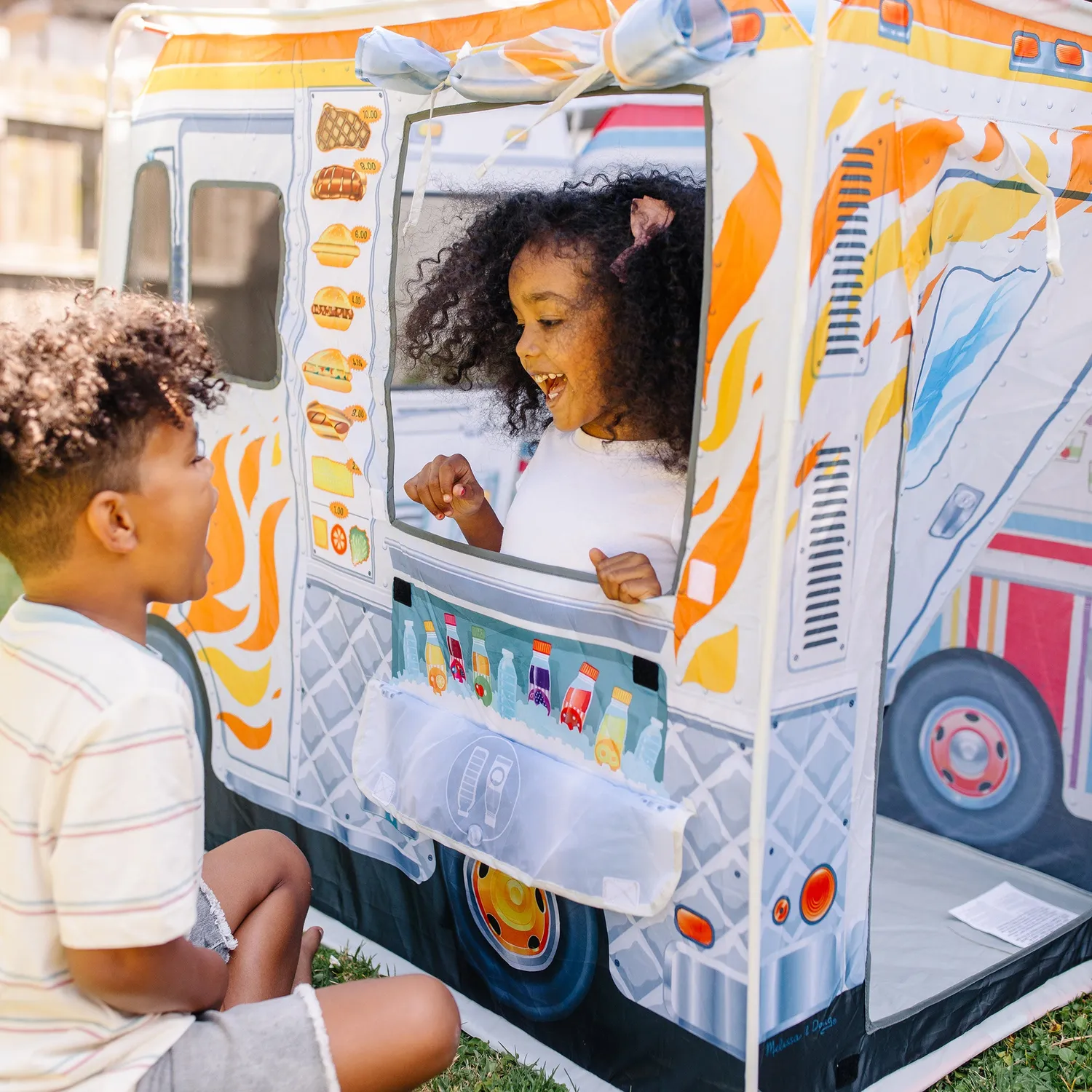 Melissa & Doug Food Truck speeltent 2-in-1 groot