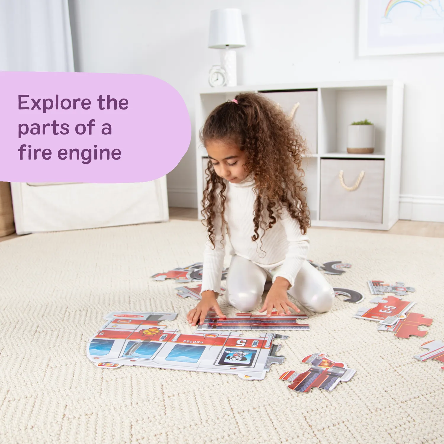 Melissa & Doug Giant Fire Truck vloerpuzzel 24 stukjes