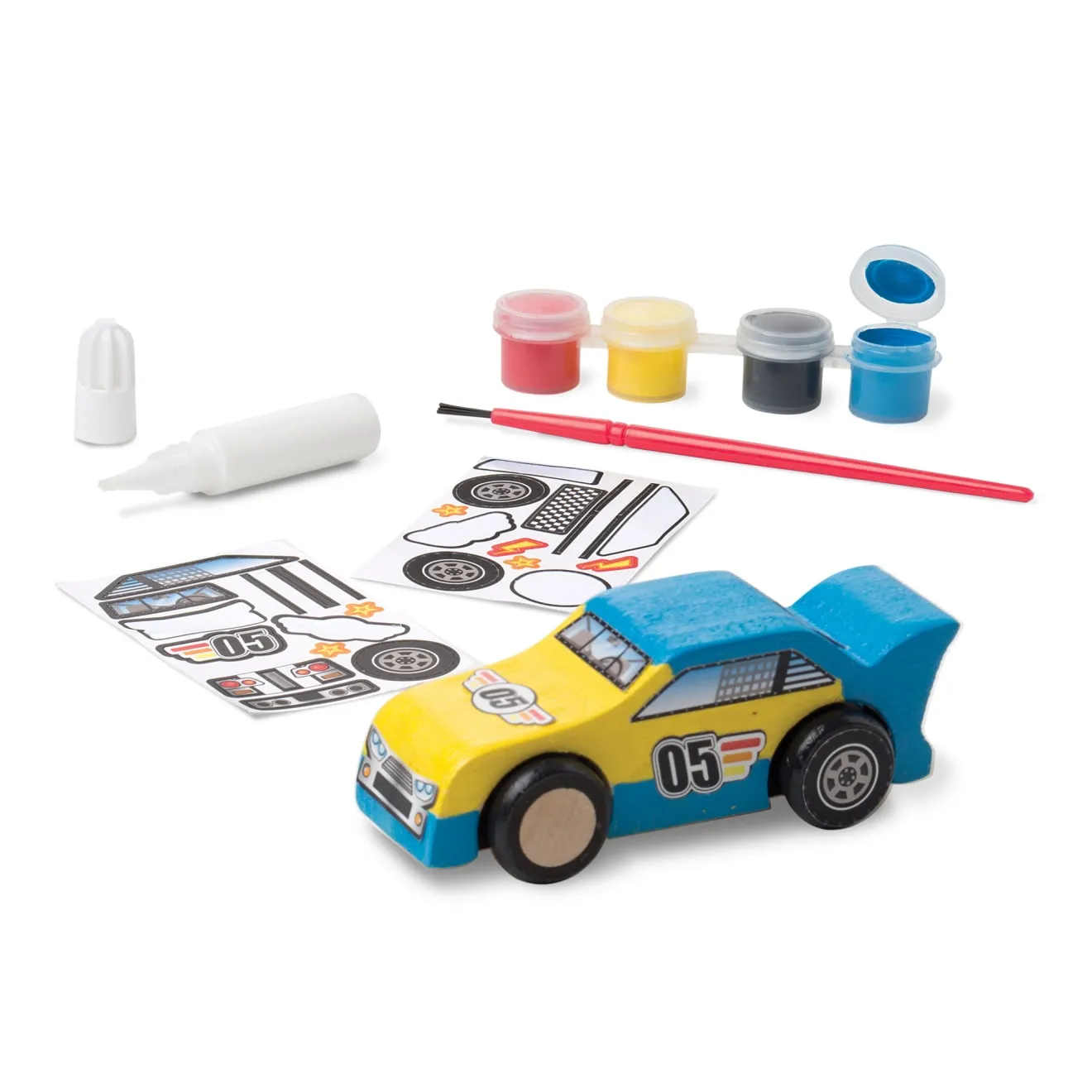 Melissa & Doug Created by Me Raceauto knutselset hout
