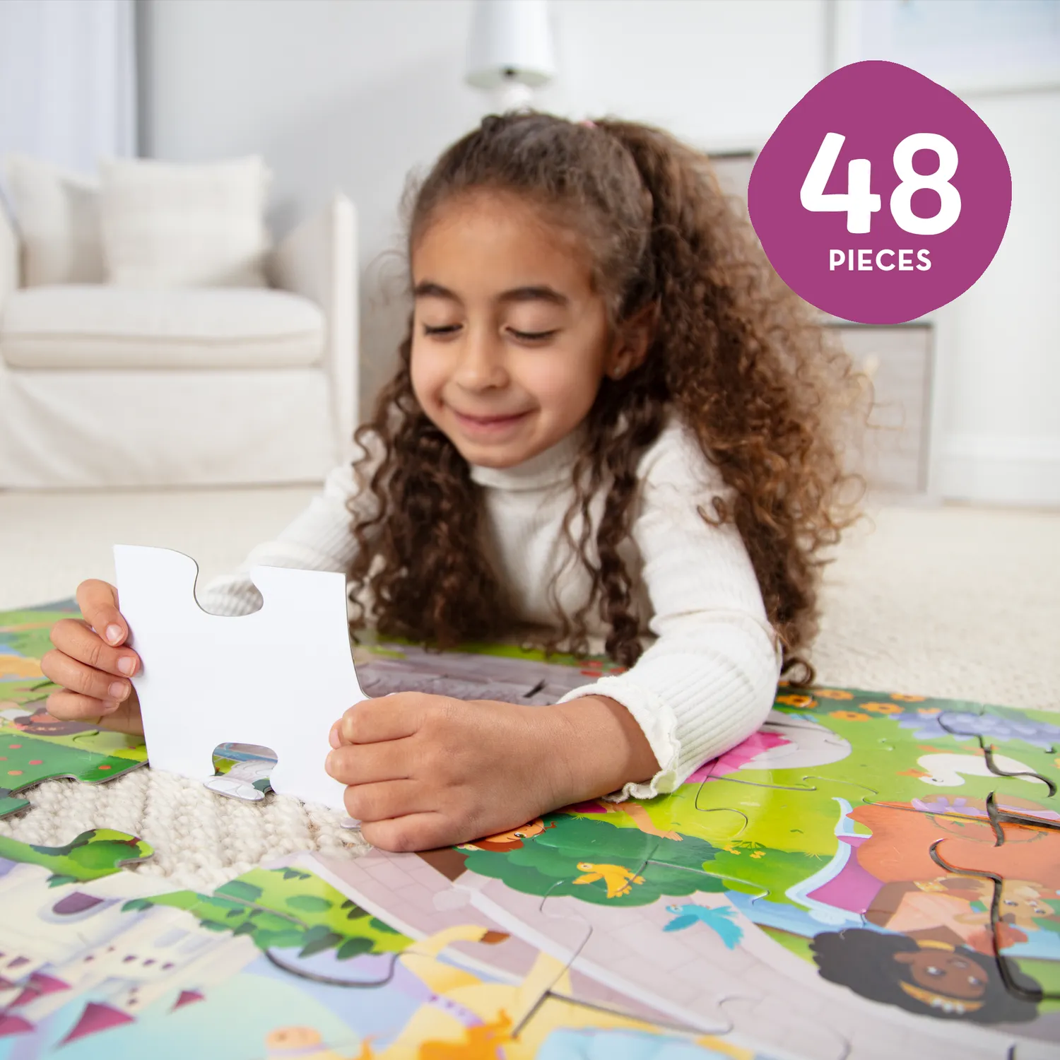 Melissa & Doug Fairy Tale Castle vloerpuzzel 48 stukjes