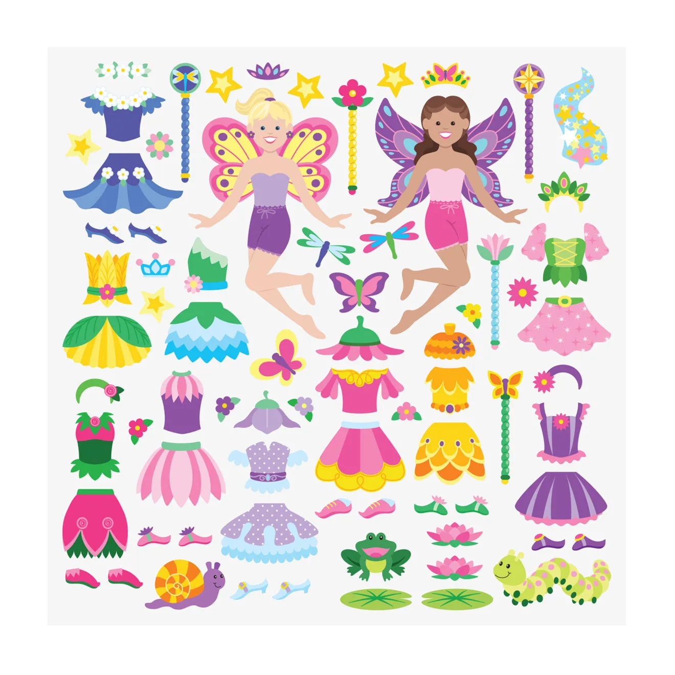 Melissa & Doug Puffy Stickers Play Set Fairy stickers 75 stuks