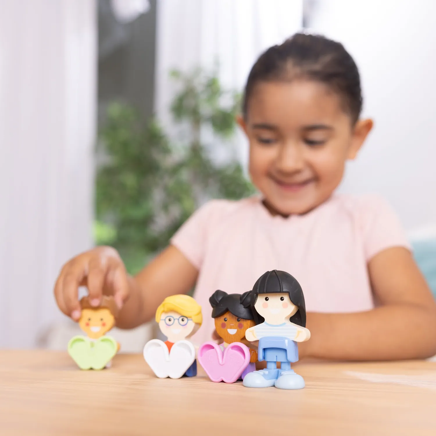Melissa & Doug Cheery Lane voertuigen bundel 7 figuren hout