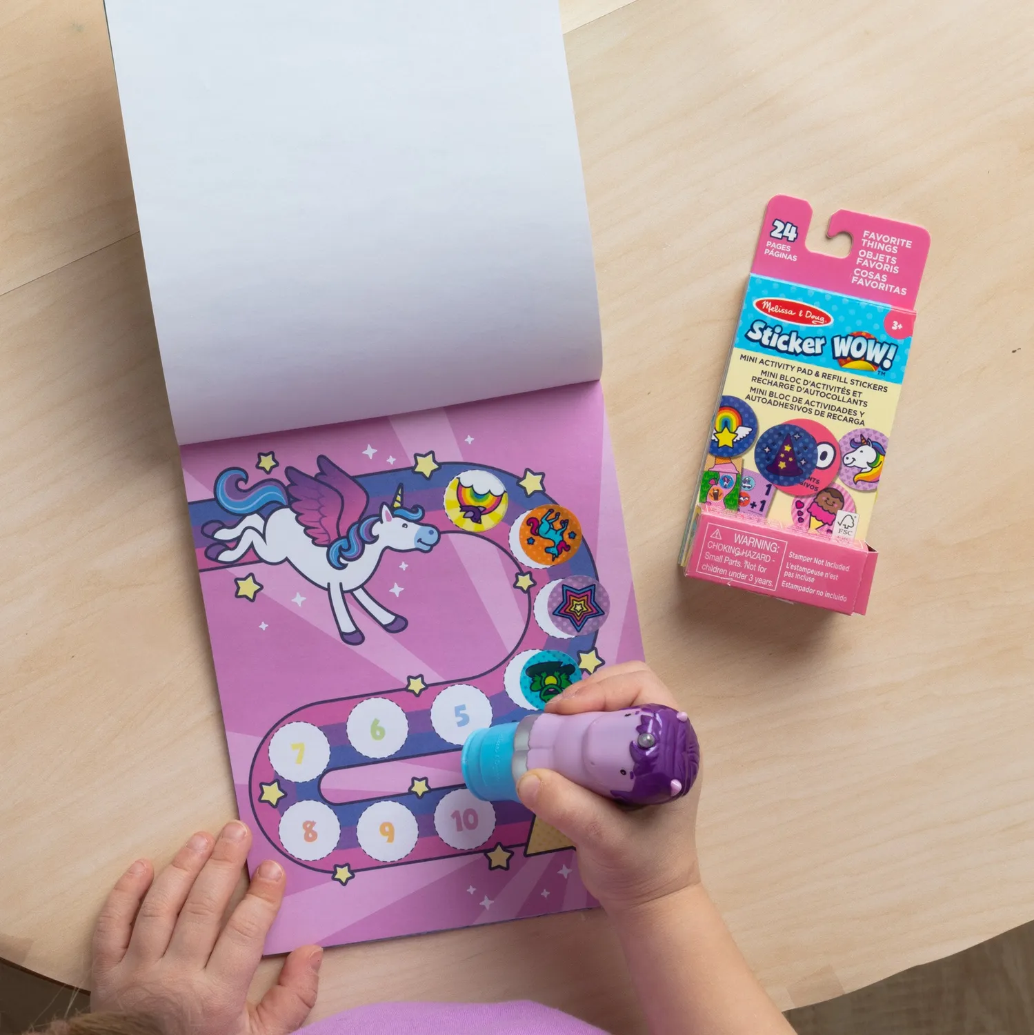 Melissa & Doug Sticker WOW Eenhoorn stickerstamper bundel 500 stuks