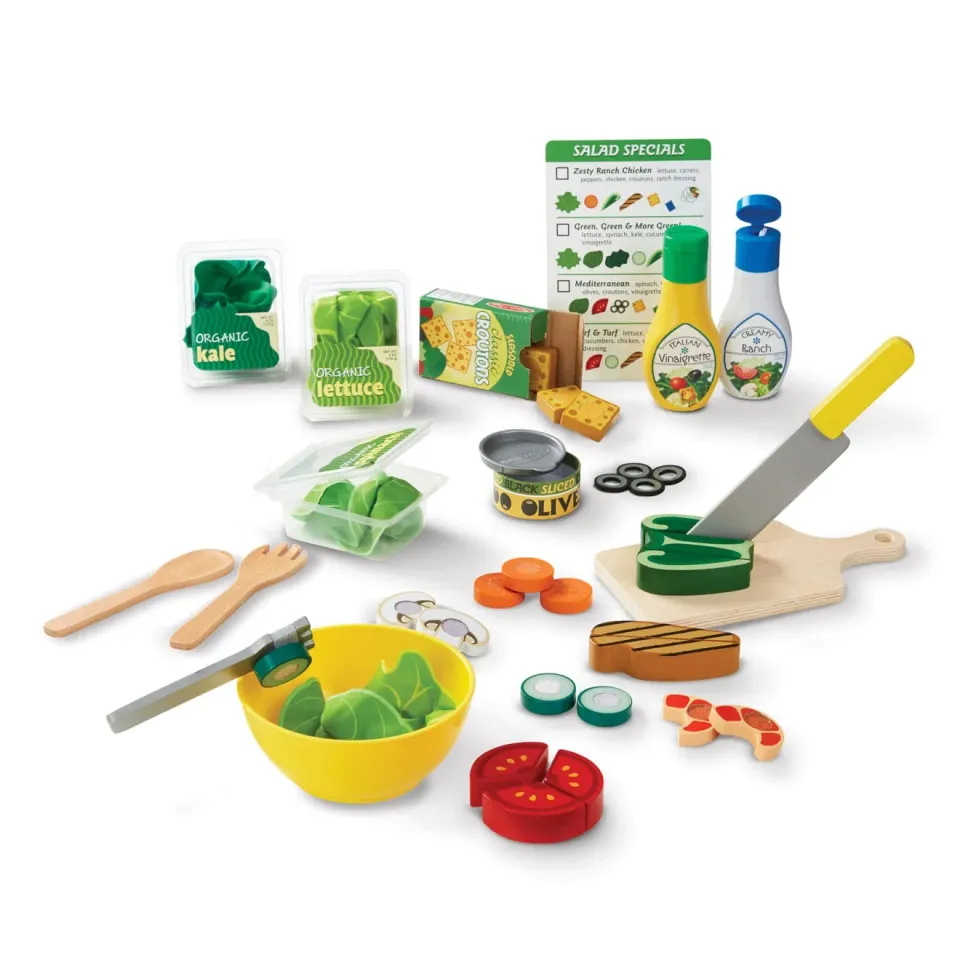 Melissa & Doug Slice & Toss Salad Set saladeset 52-delig