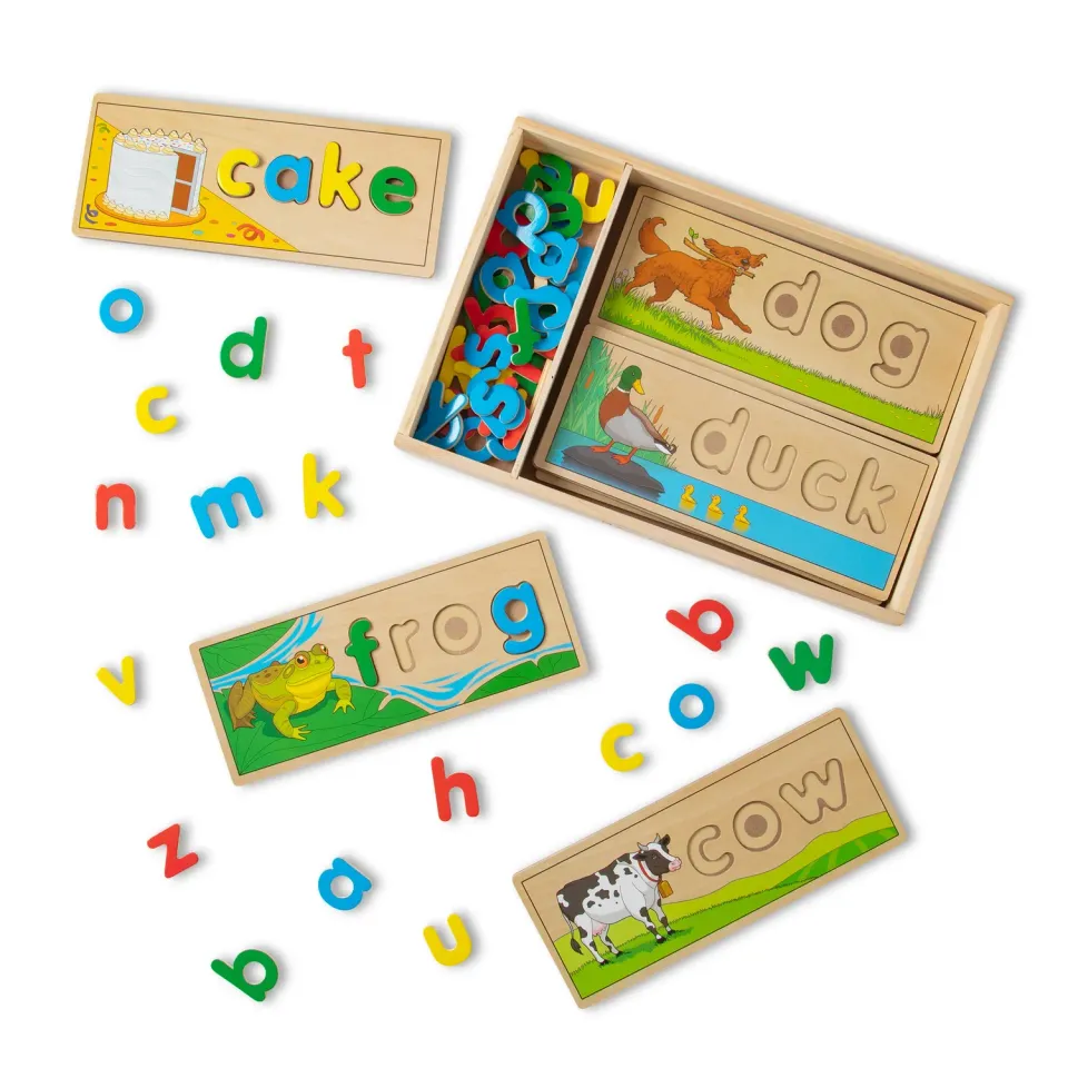 Melissa & Doug See & Spell houten letterspel