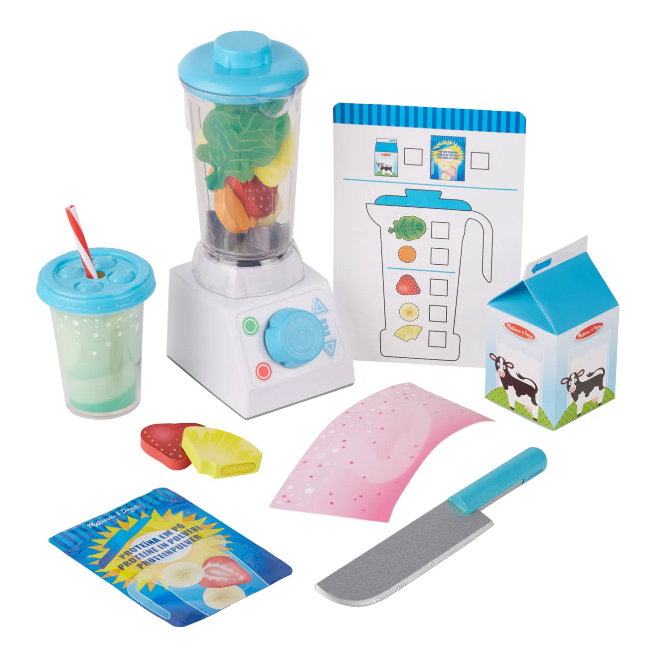 Melissa & Doug Smoothie Maker speelgoed blender 22-delig fruit